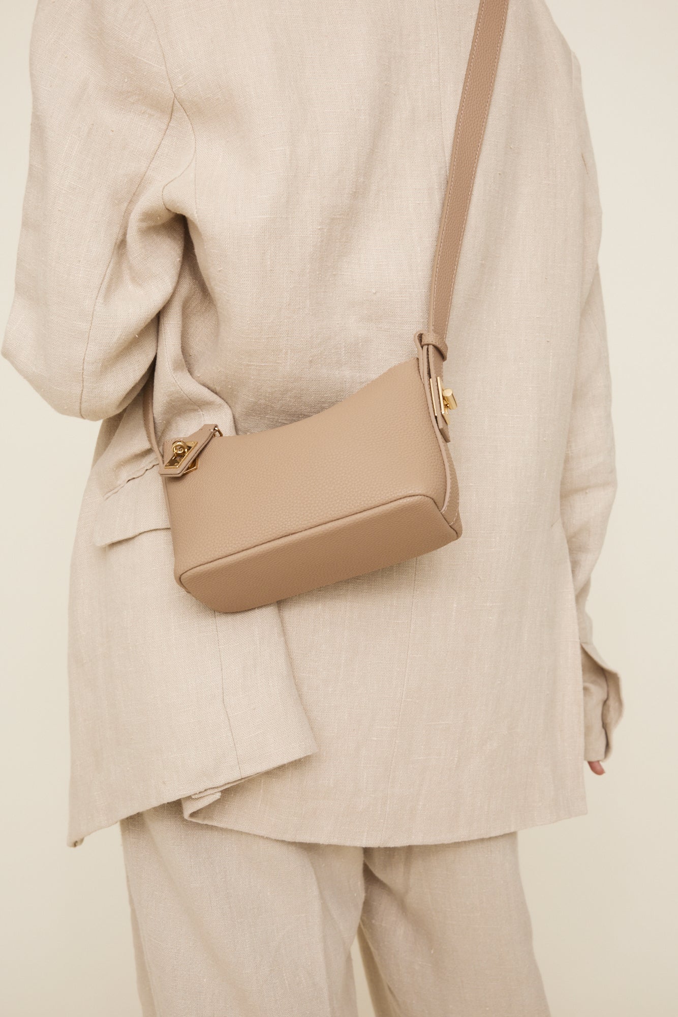 Mini Beige Crossbody Extension Strap