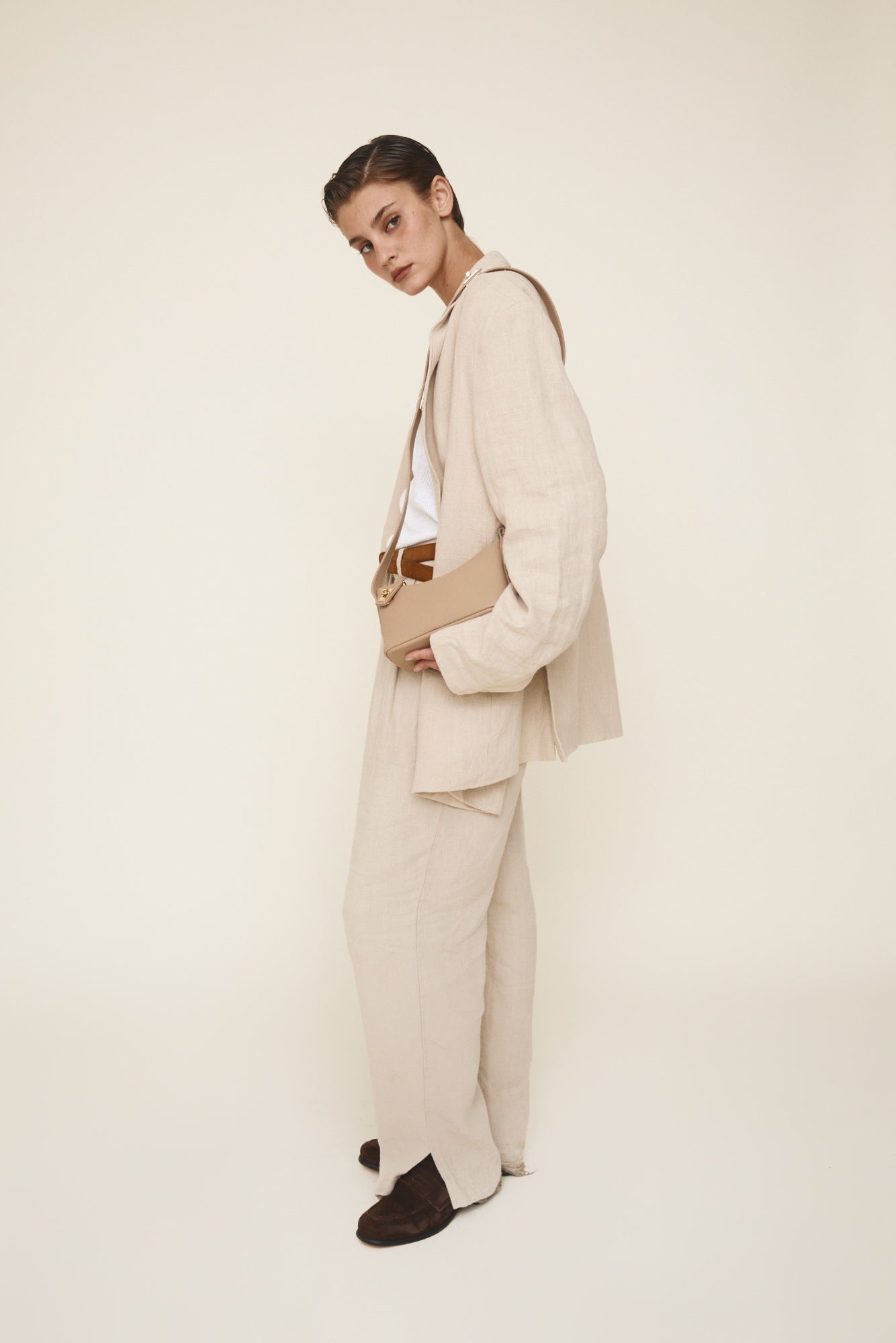 Mini Beige Crossbody Extension Strap