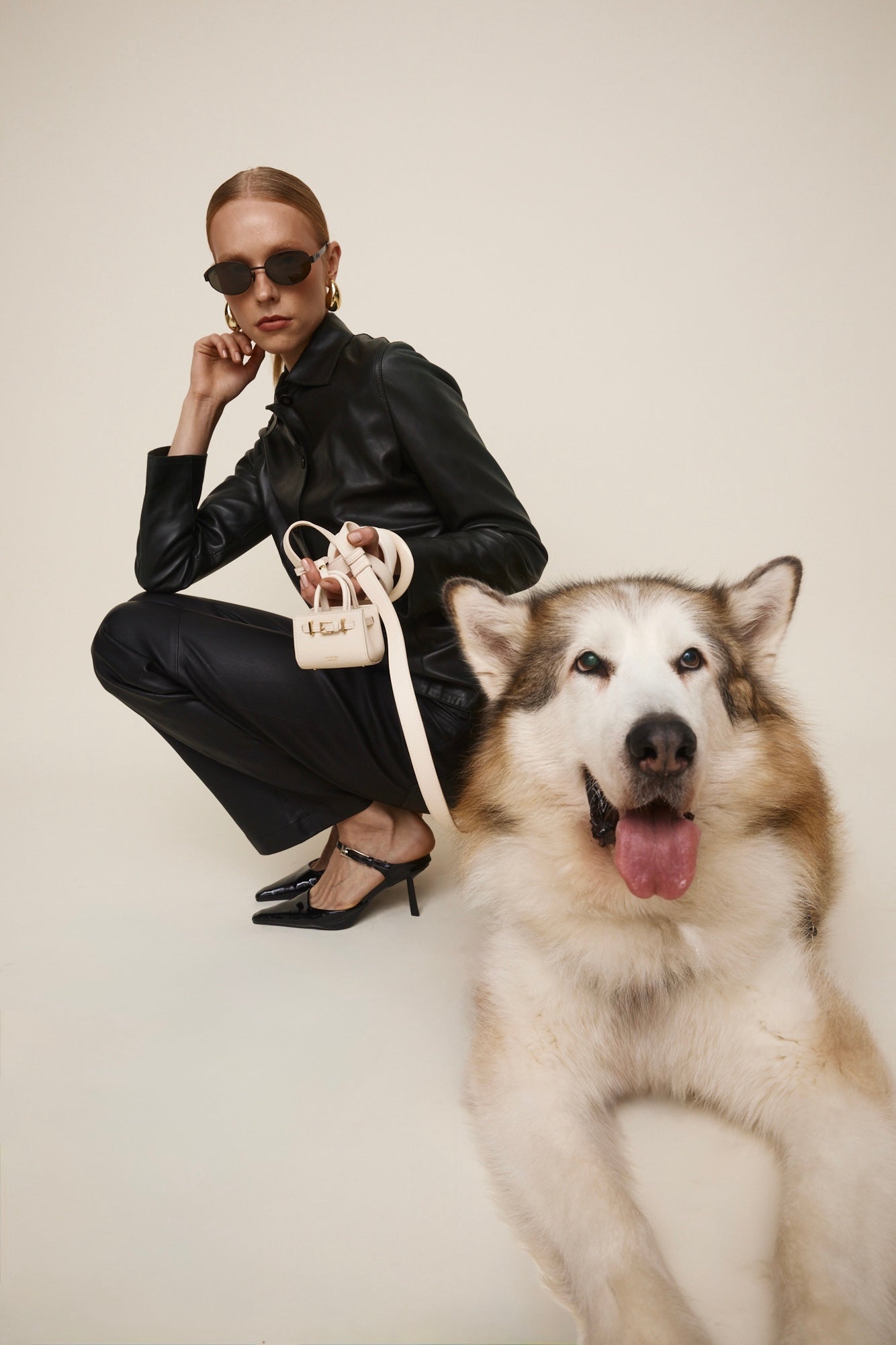 Ivory Togo Book Tote Bag 25