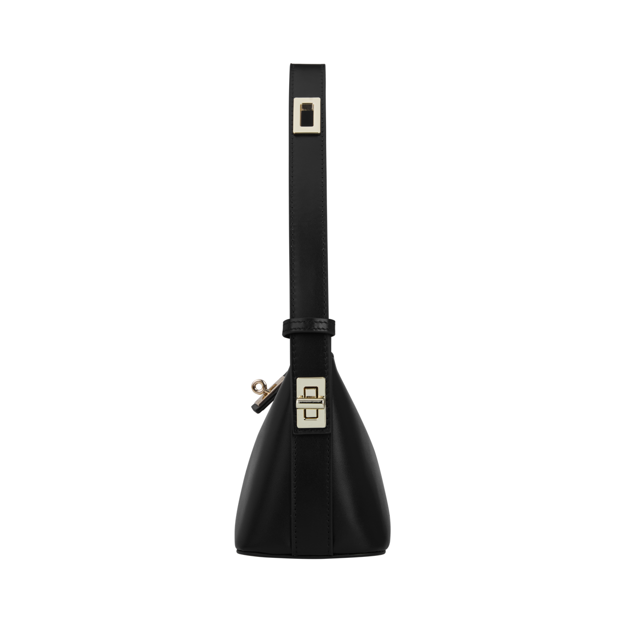 Mini Gold Black Hobo Bag