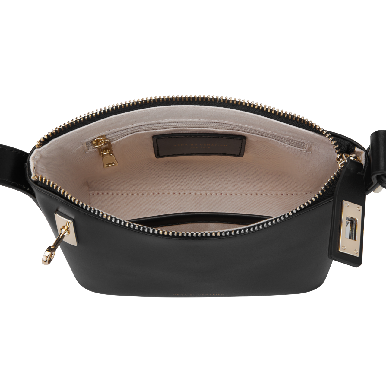 Mini Gold Black Hobo Bag