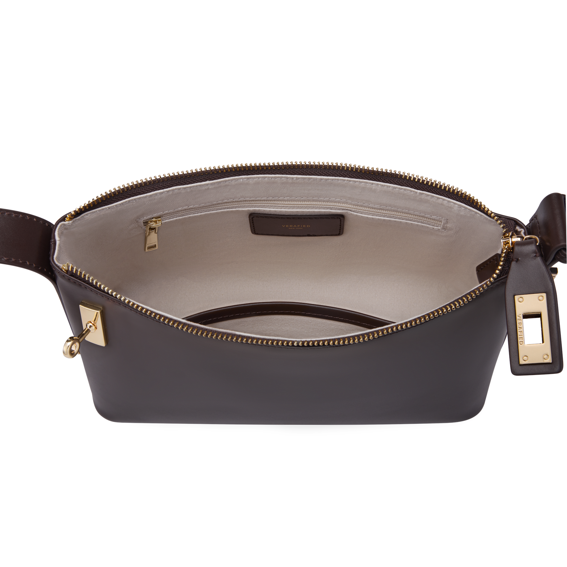 Mini Gold Chocolate Hobo Bag