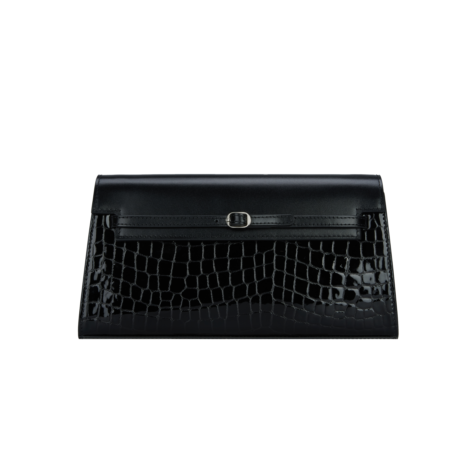 Black Croc Shoulder Bag (Low Stock)