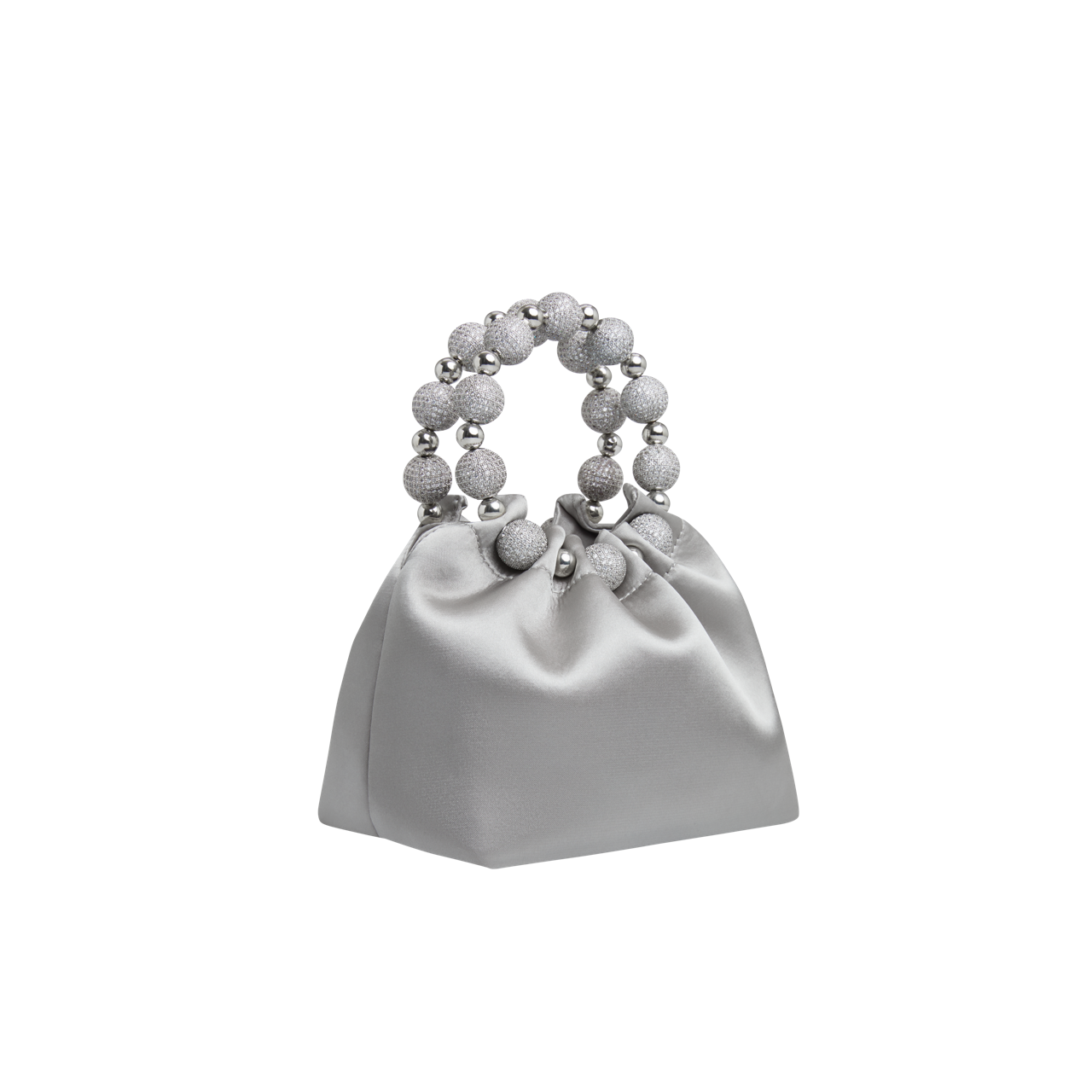Mini Silver Diamond Handbag