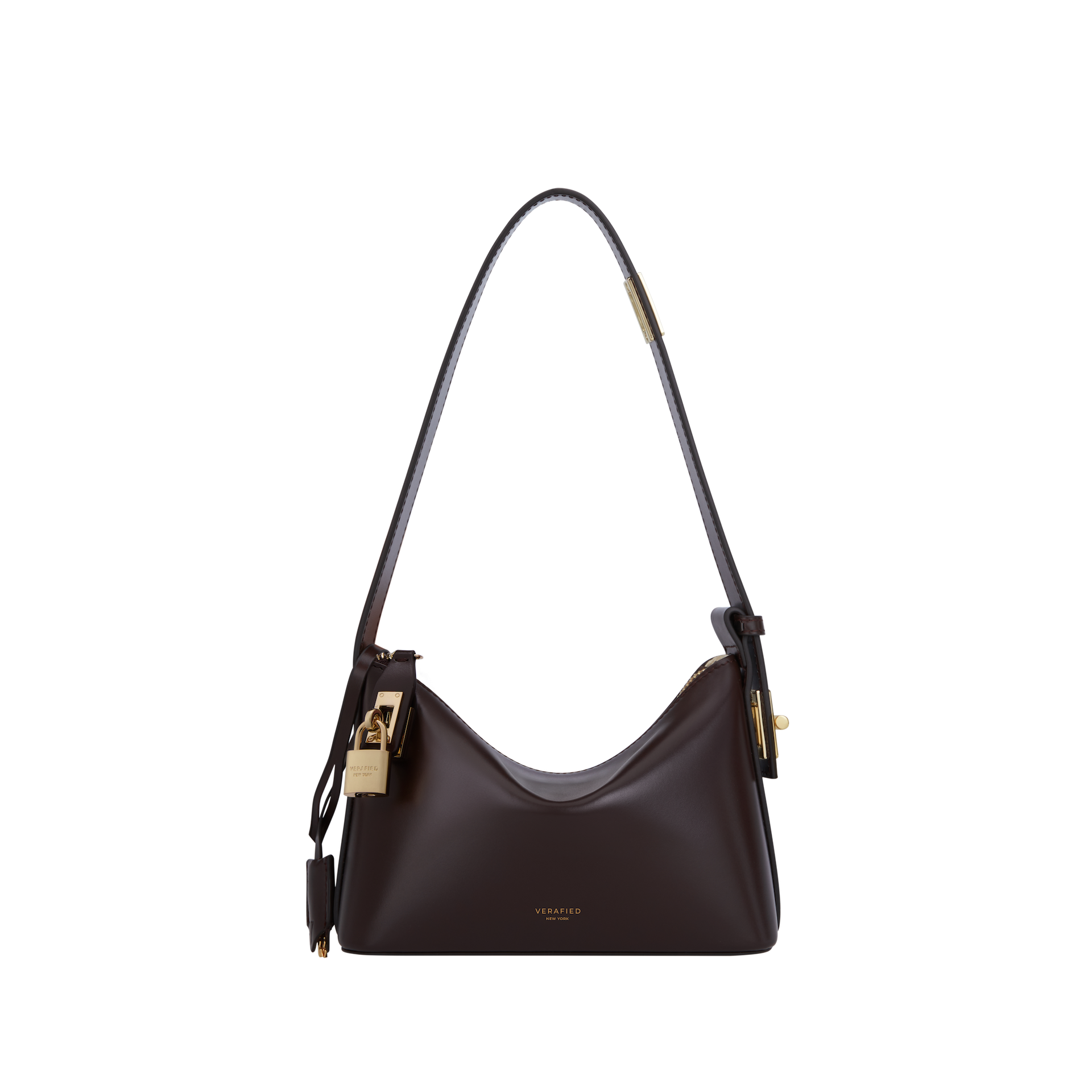 Mini Gold Chocolate Hobo Bag