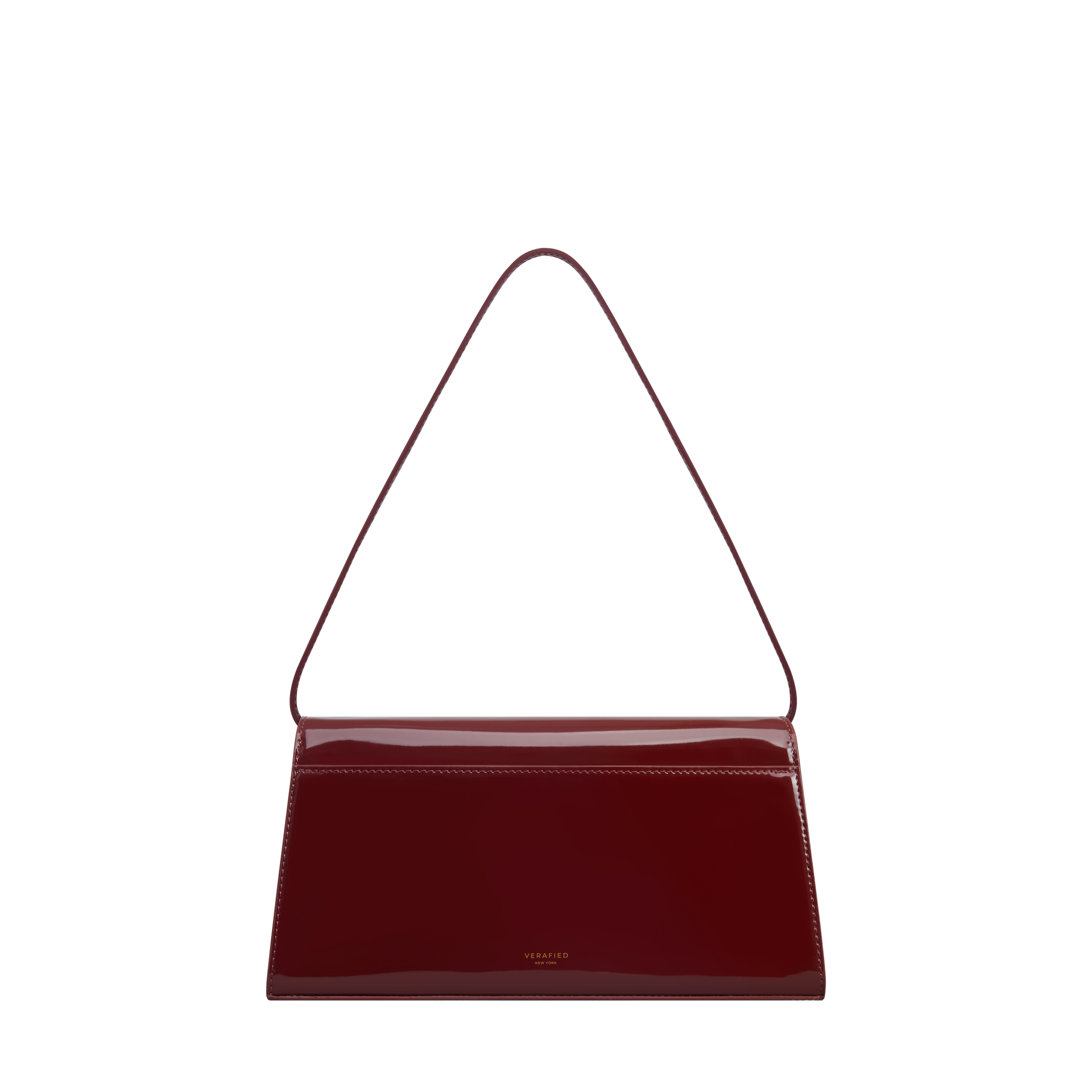 Patent Dark Cherry Shoulder Bag