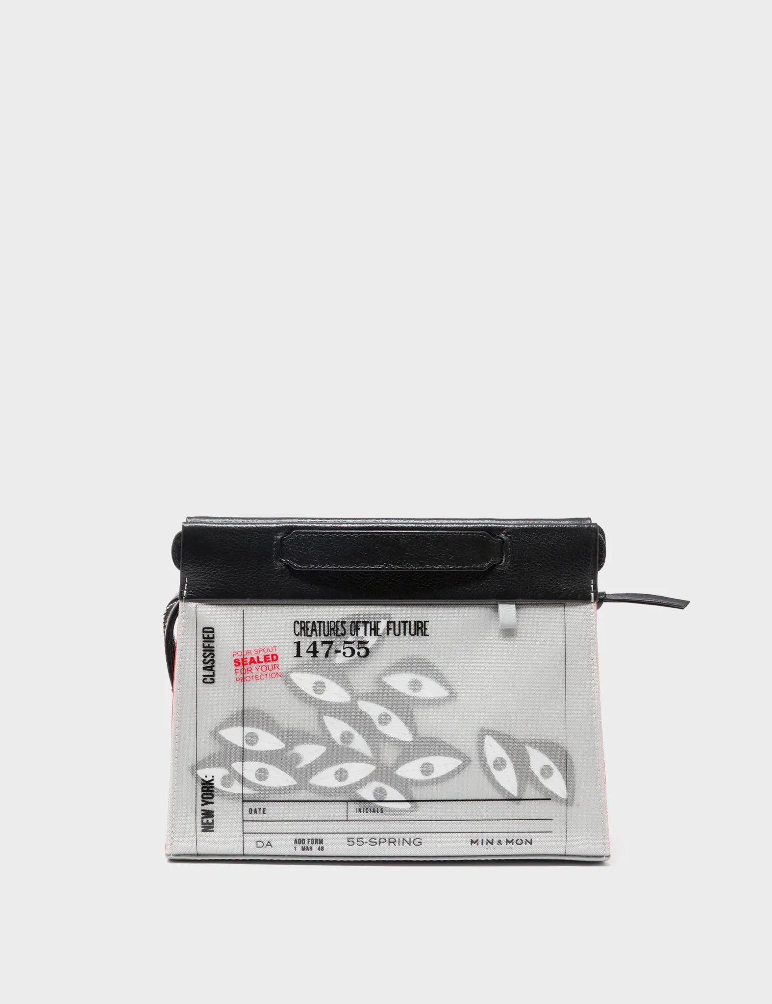 Vali Crossbody Small Gray Leather Bag - The Good Carrier Design