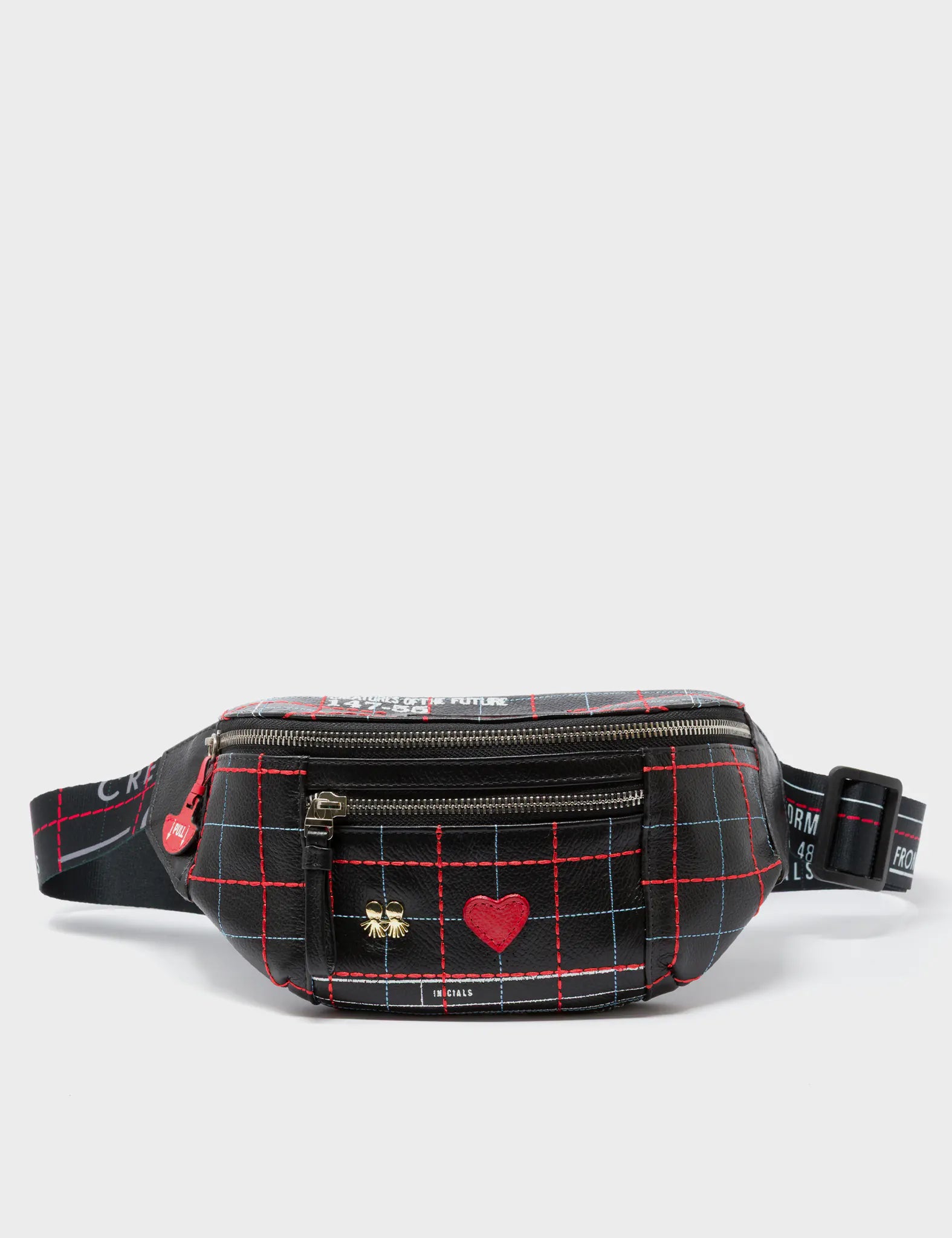 Harold Fanny Pack Black Leather - Lovestitch Design