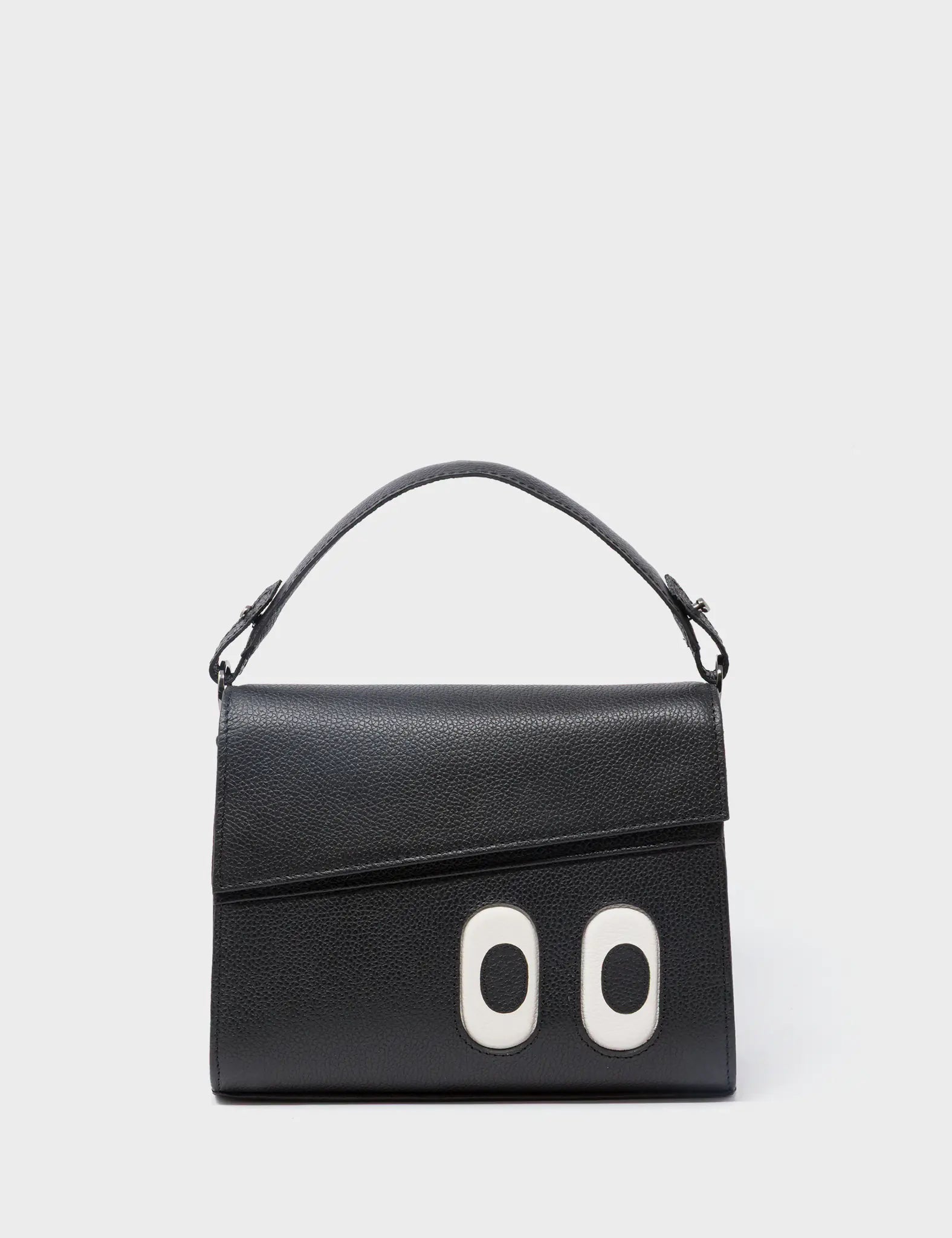 Anastasio Mini Crossbody Handbag Black Leather - Look Up 👀