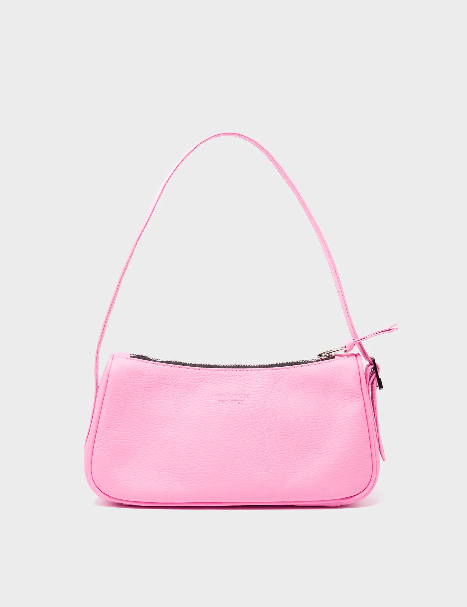Lucas Hobo Mini Soft Neon Pink Handbag - Winged Tiger Embroidery
