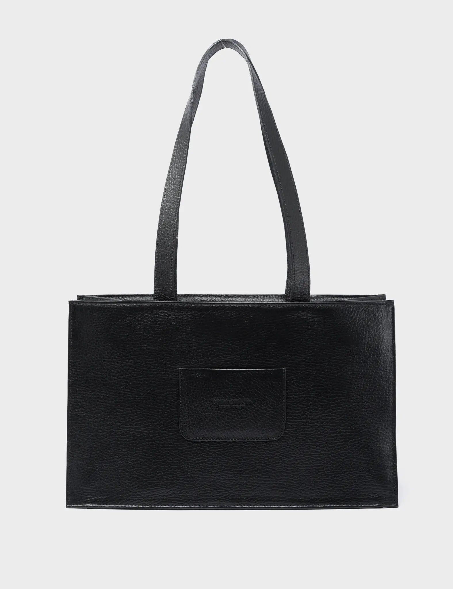 Marko Small Black Leather Tote Bag - Blazing Tiger Print
