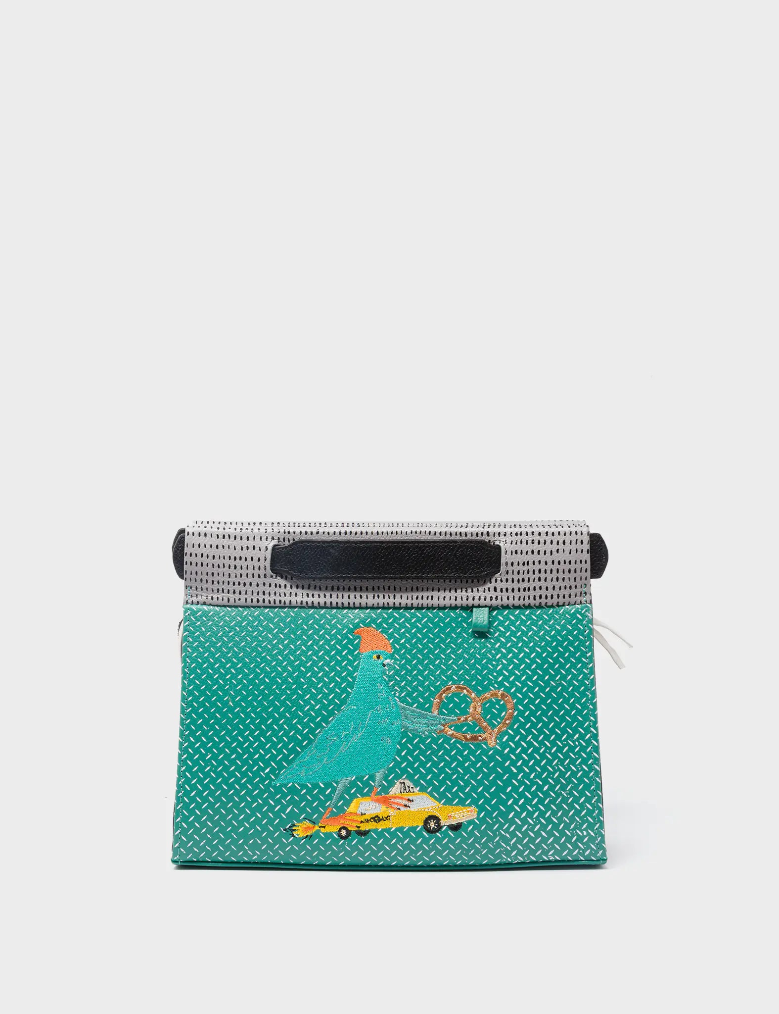 Vali Small Crossbody Deep Sea Green Leather Bag - Pigeonista Design
