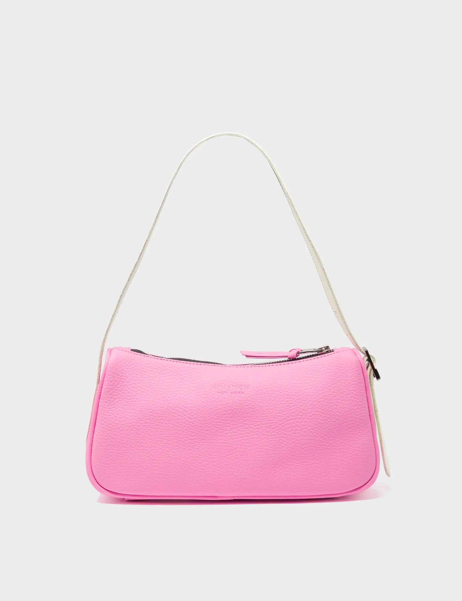 Lucas Hobo Mini Bubblegum Pink Handbag - Happy Clouds Embroidery