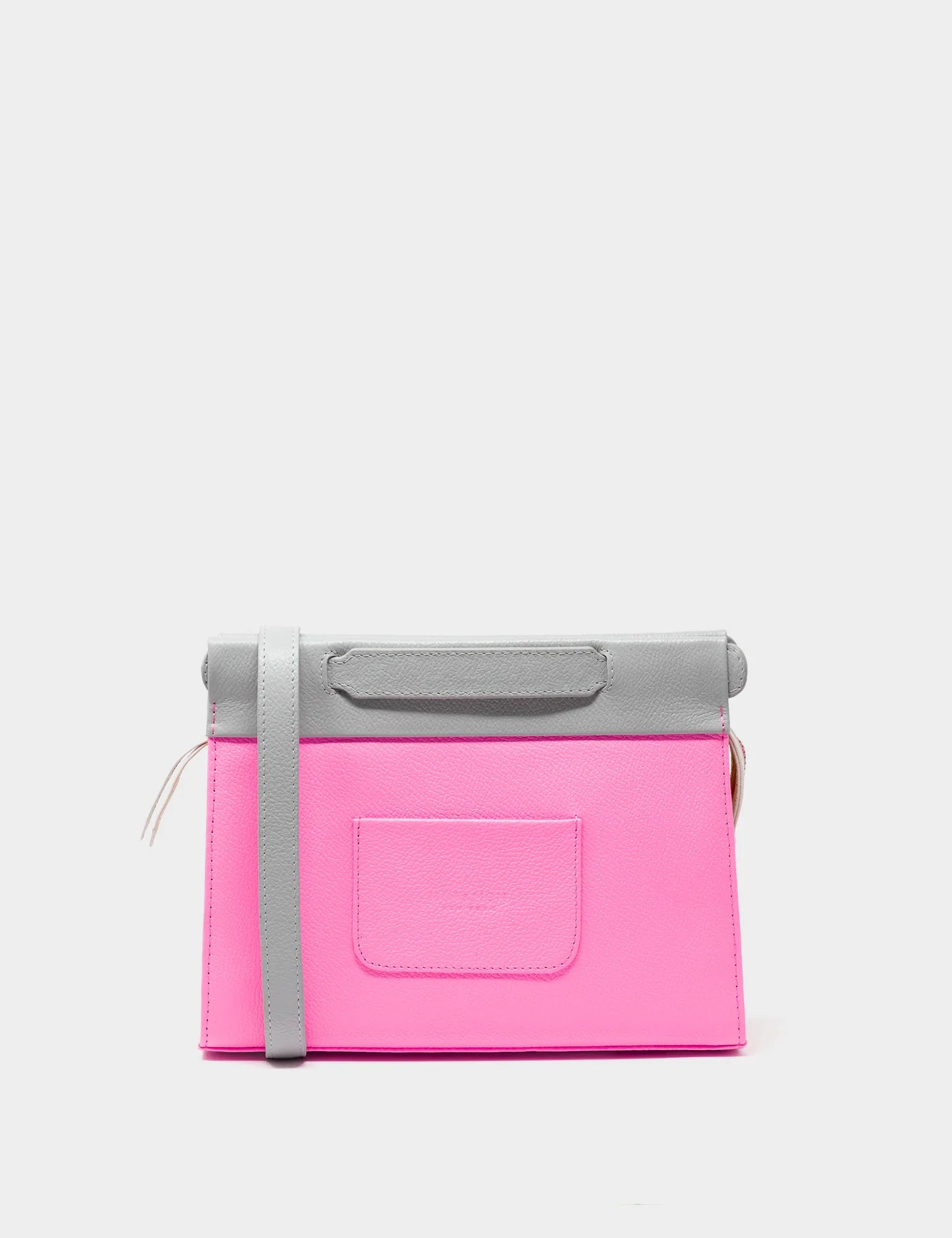 Vali Small Crossbody Bubblegum Pink Leather Bag - Blazing Tiger Design