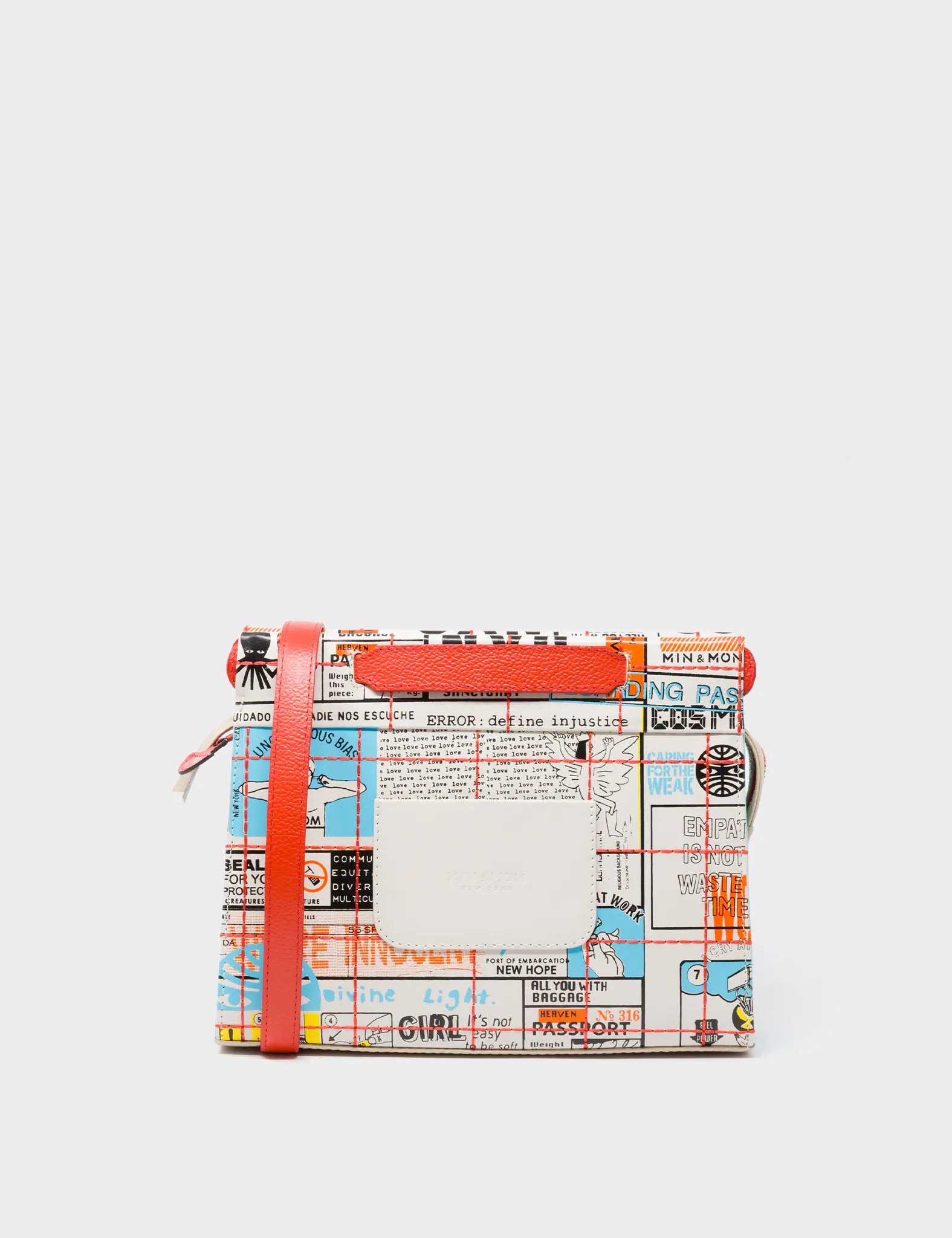 Vali Small Crossbody Cream Leather Bag - Kind Type Design