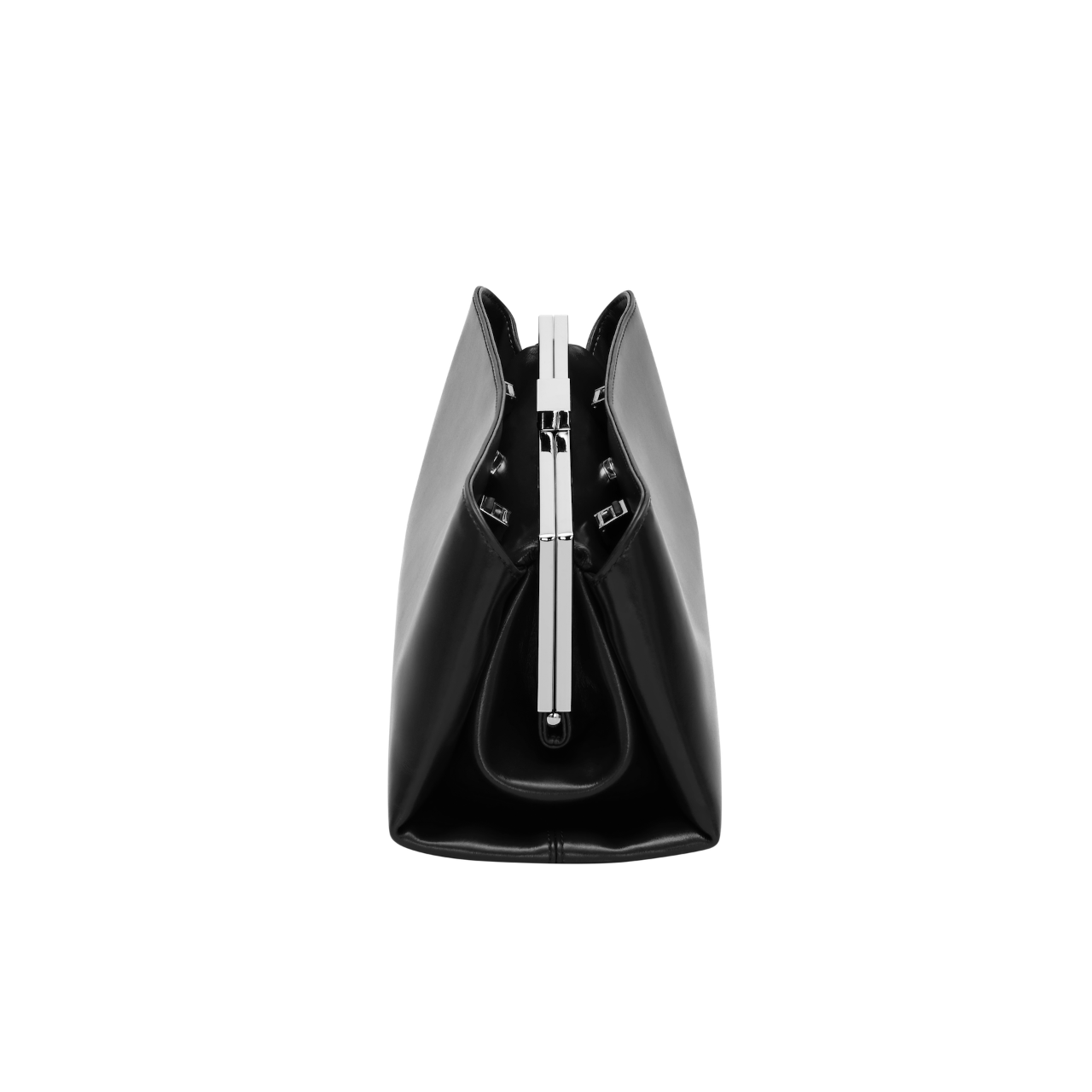 Silver Noir Éclair Bag