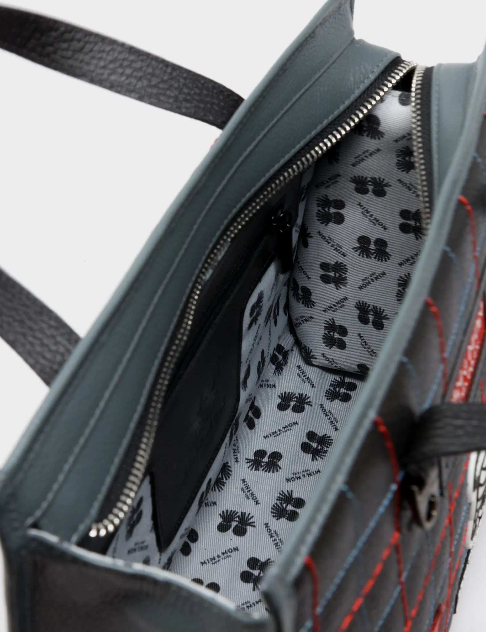 Simon Black Leather Medium Handbag - Lovestitch Design