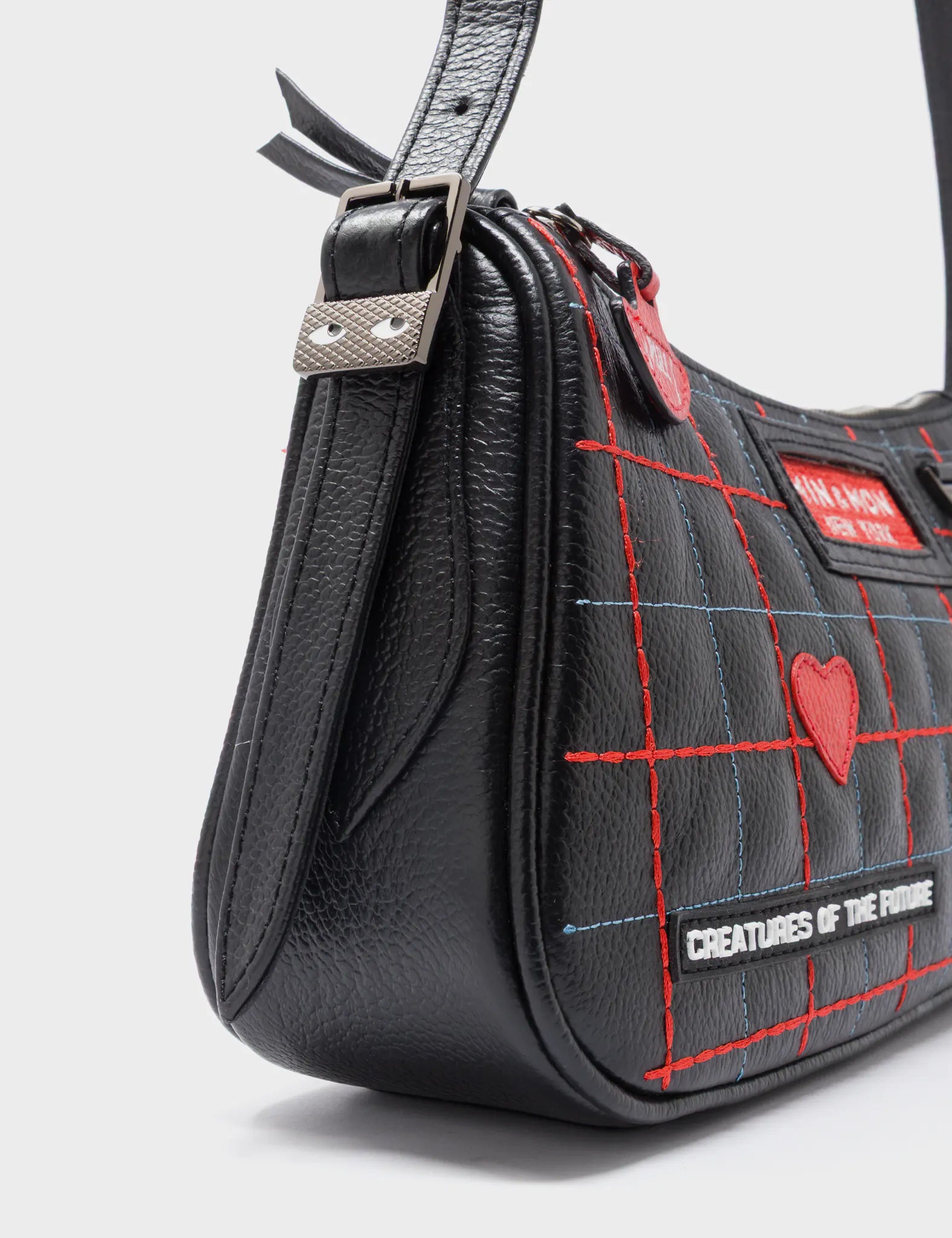 Lucas Hobo Mini Black Handbag - Lovestitch Design