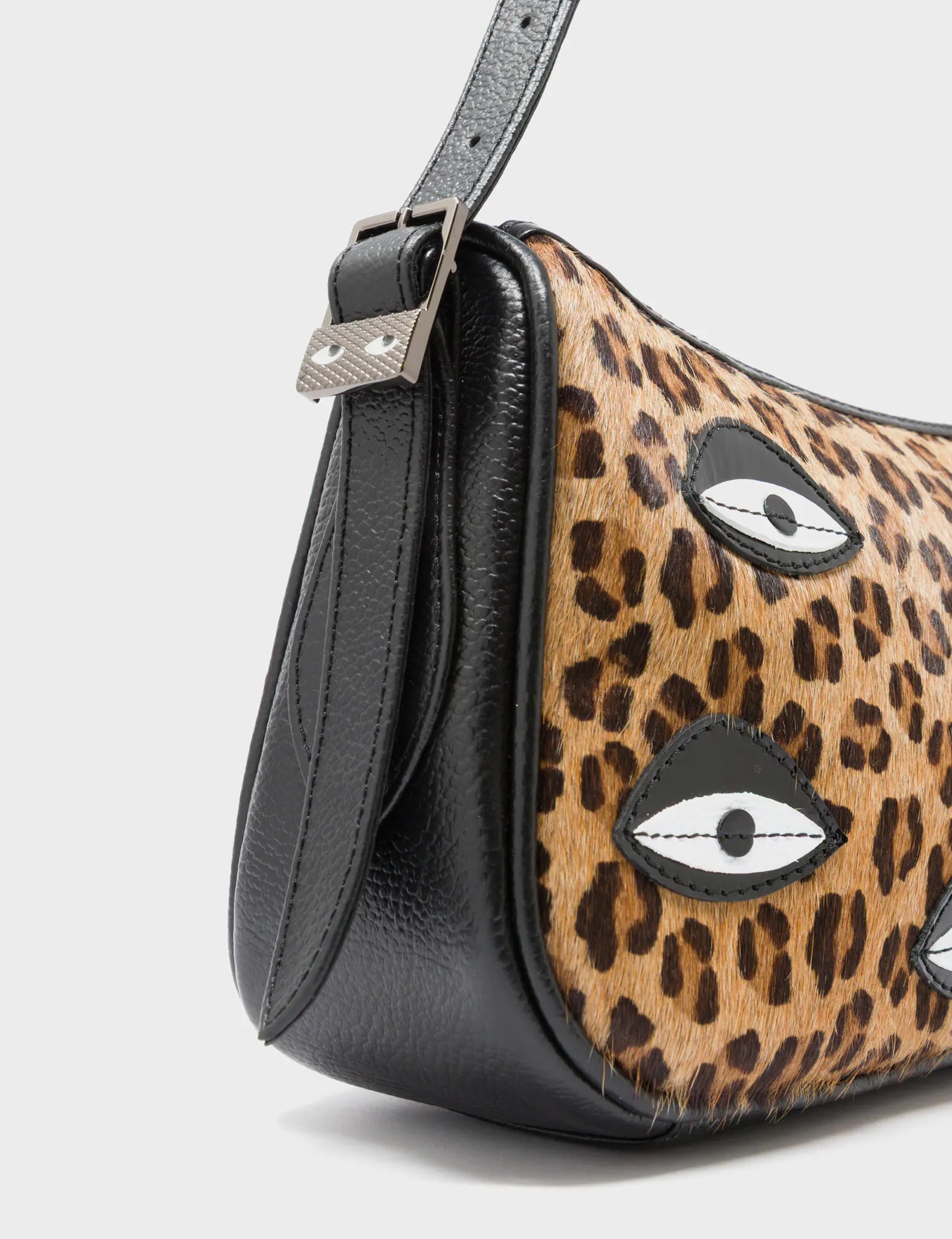 Lucas Hobo Mini Animal Print Handbag - All Over Eyes