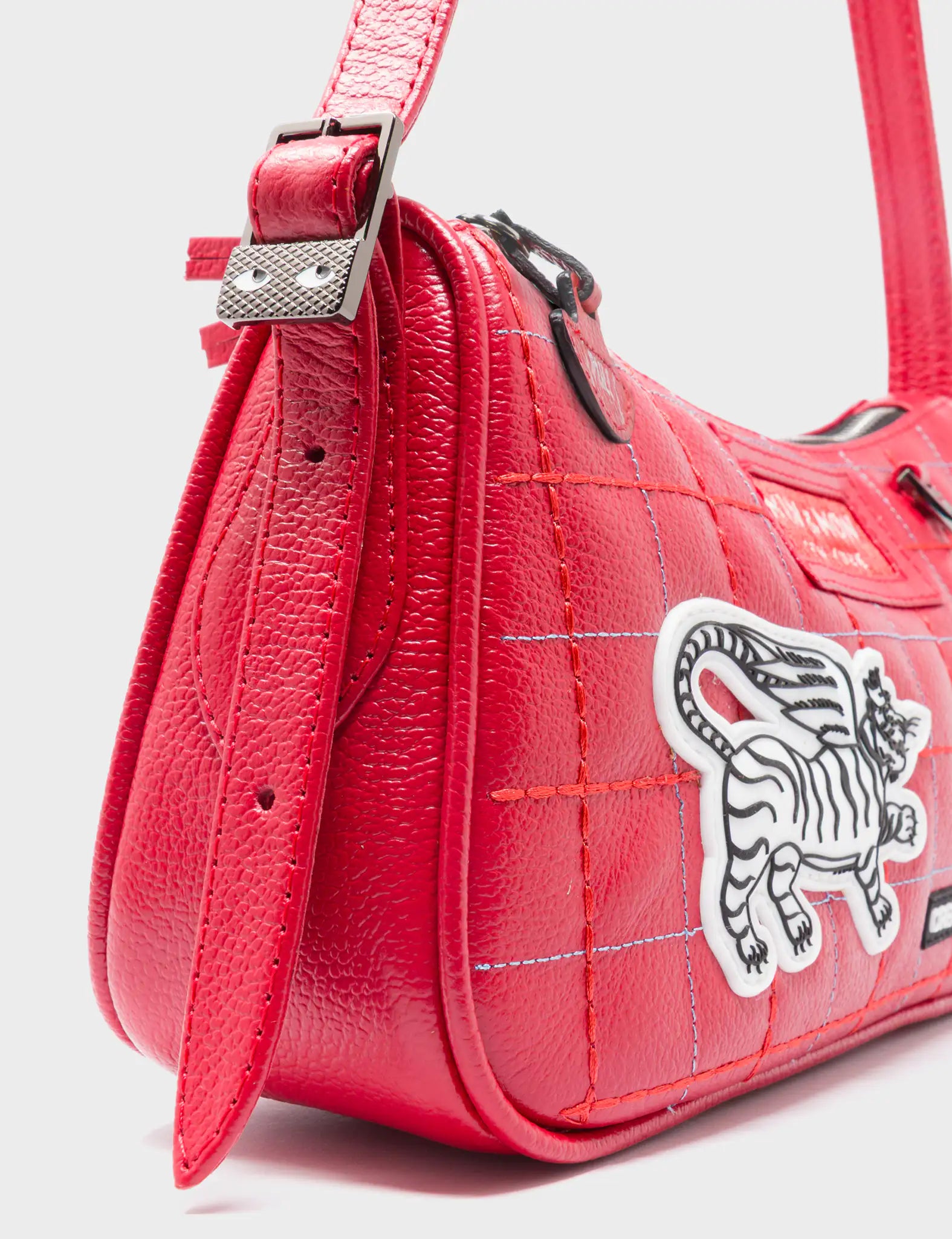 Lucas Hobo Mini Jester Red Handbag - Lovestitch Design