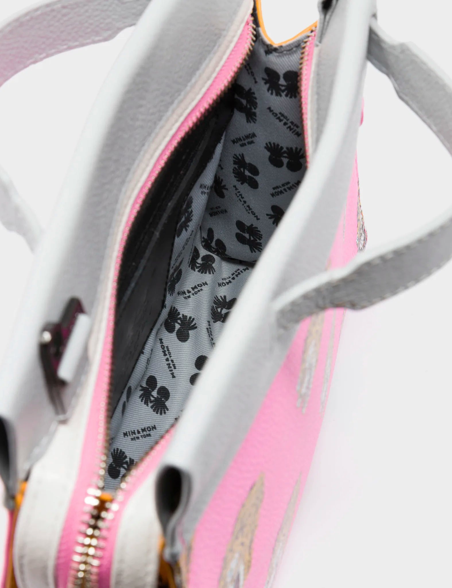 Vali Small Crossbody Bubblegum Pink Leather Bag - Blazing Tiger Design