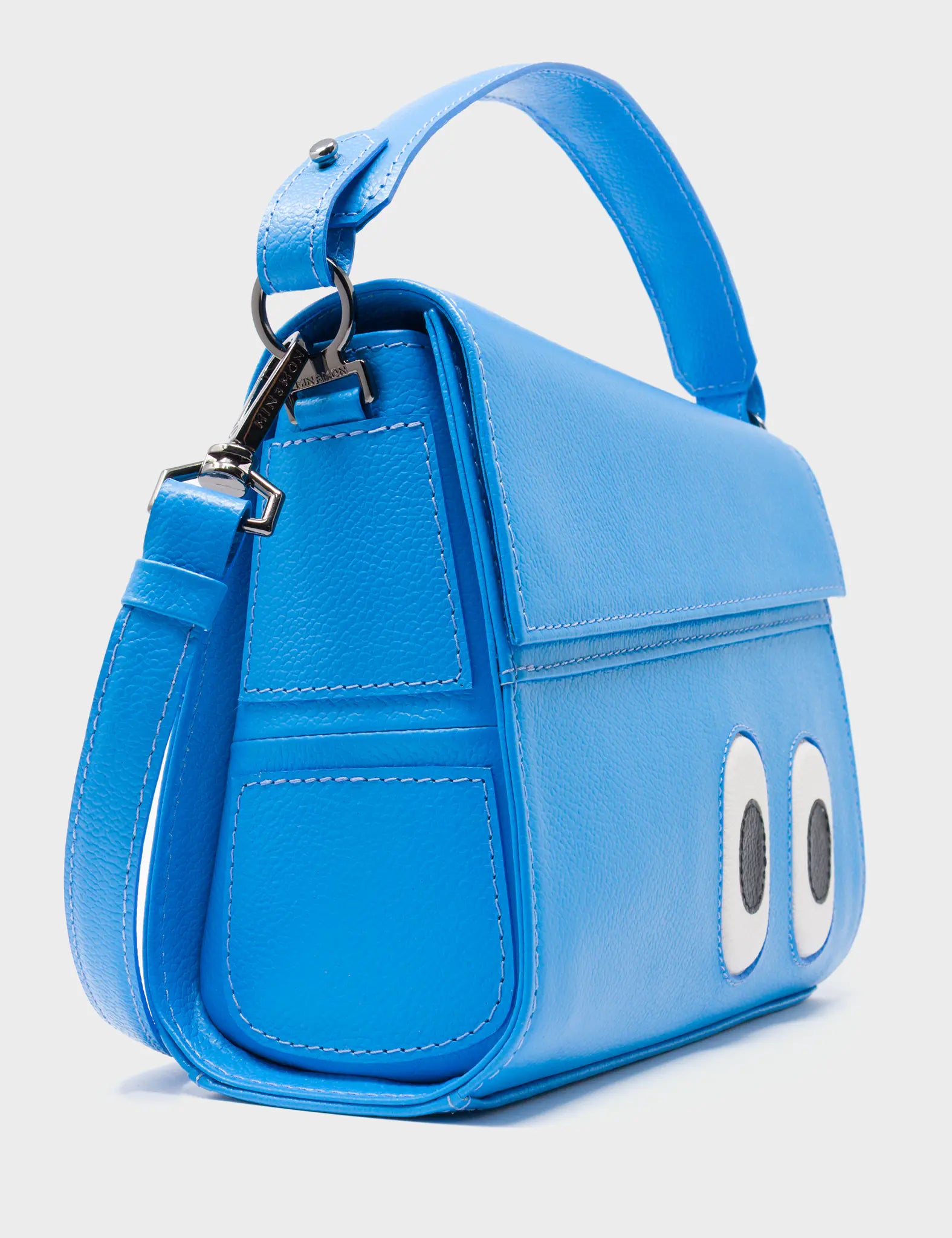 Anastasio Mini Crossbody Handbag Ibiza Blue Leather - Look Up π