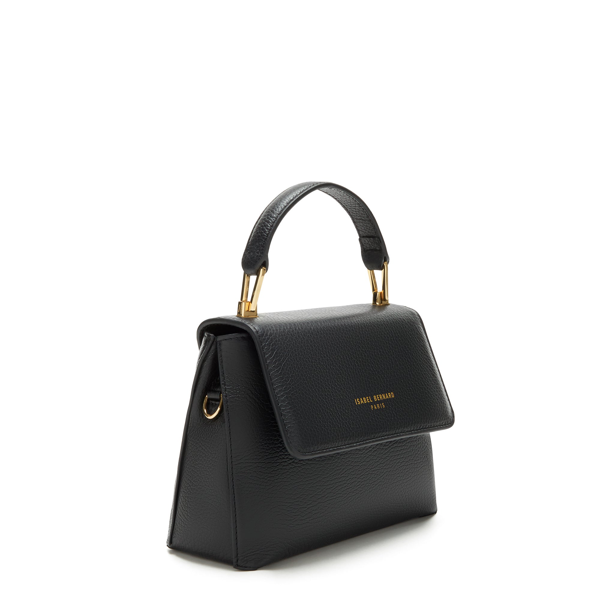 Femme Forte Heline black calfskin leather handbag