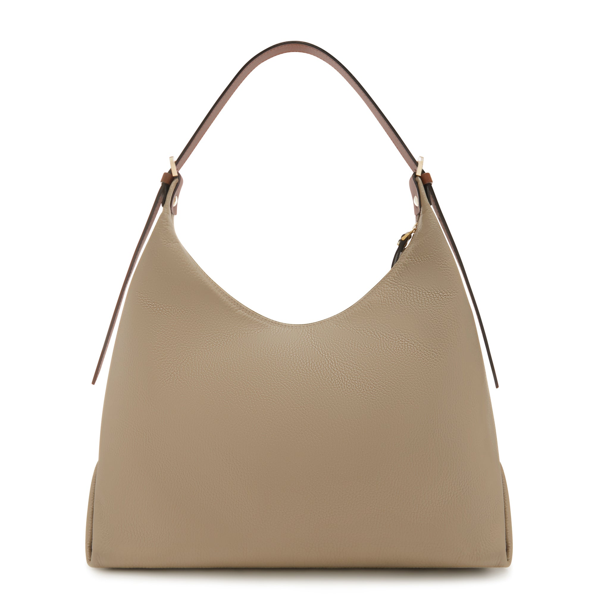 Honoré Muriel taupe calfskin leather shoulder bag