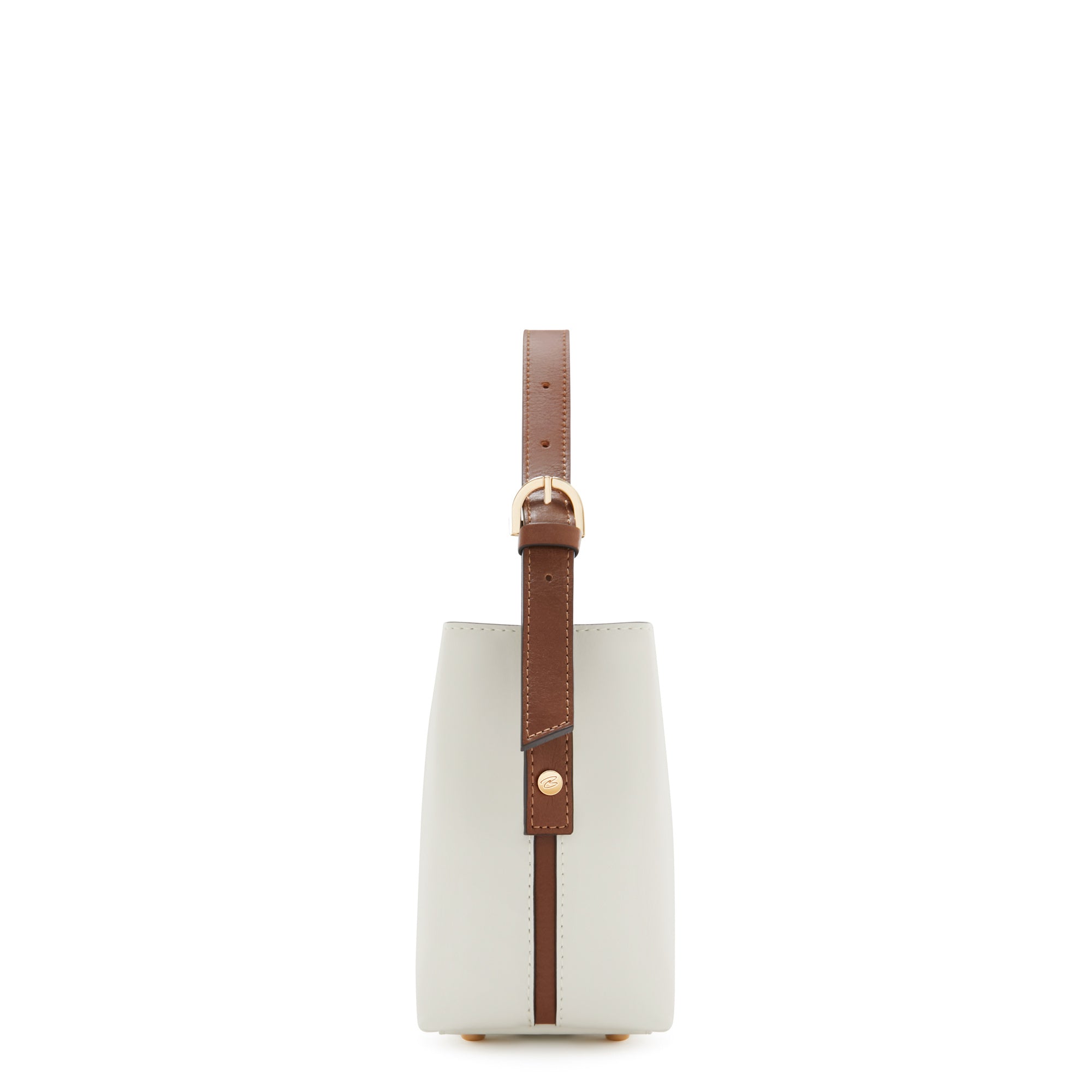 Honoré Adriane Mini white leather handbag calfskin leather