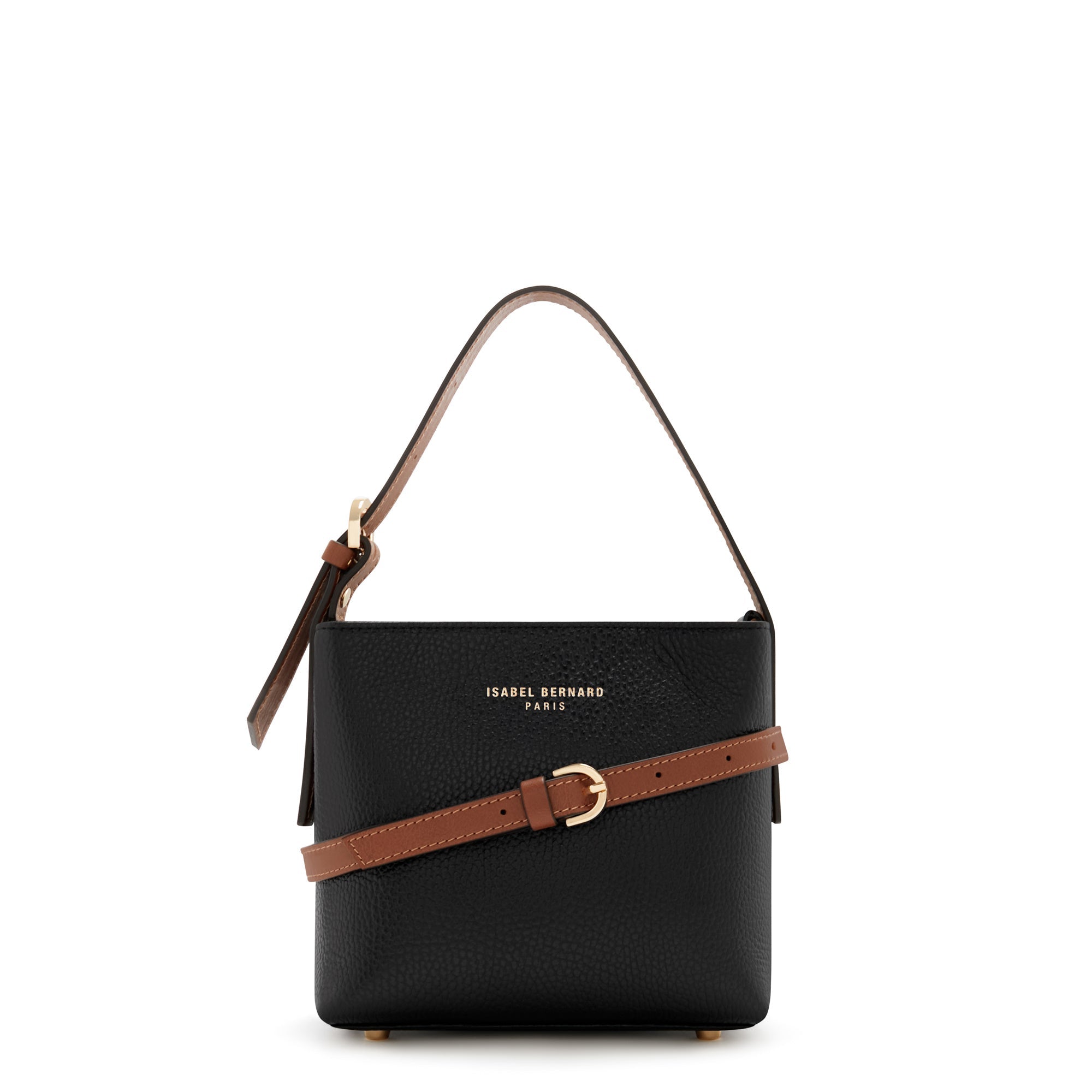 Honoré Adriane Mini black leather handbag calfskin leather