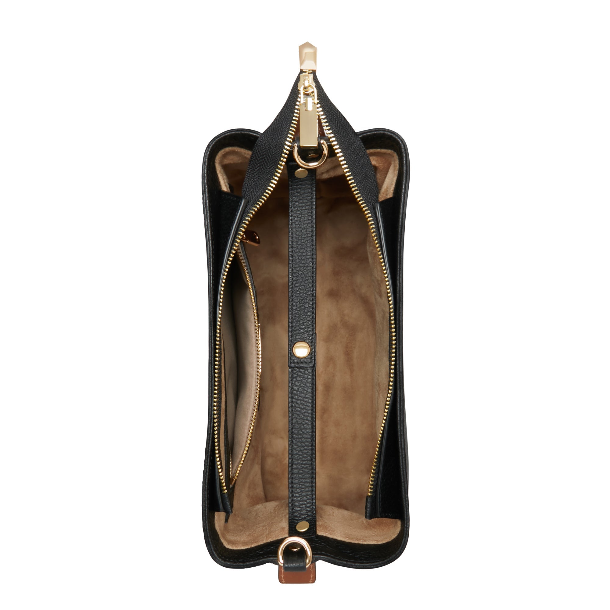 Honoré Adriane Midi black leather shoulder bag calfskin leather