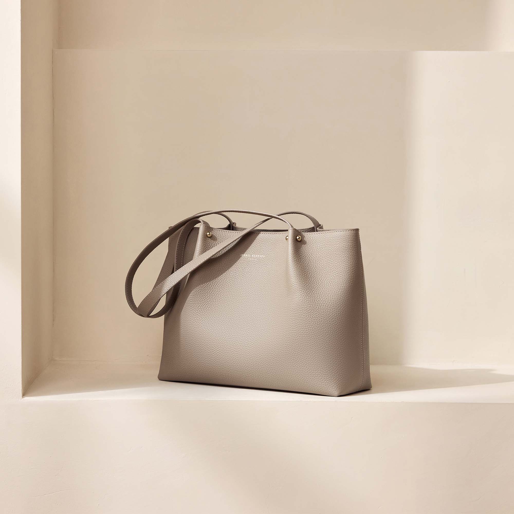Honoré Nata taupe leather shopper calfskin leather