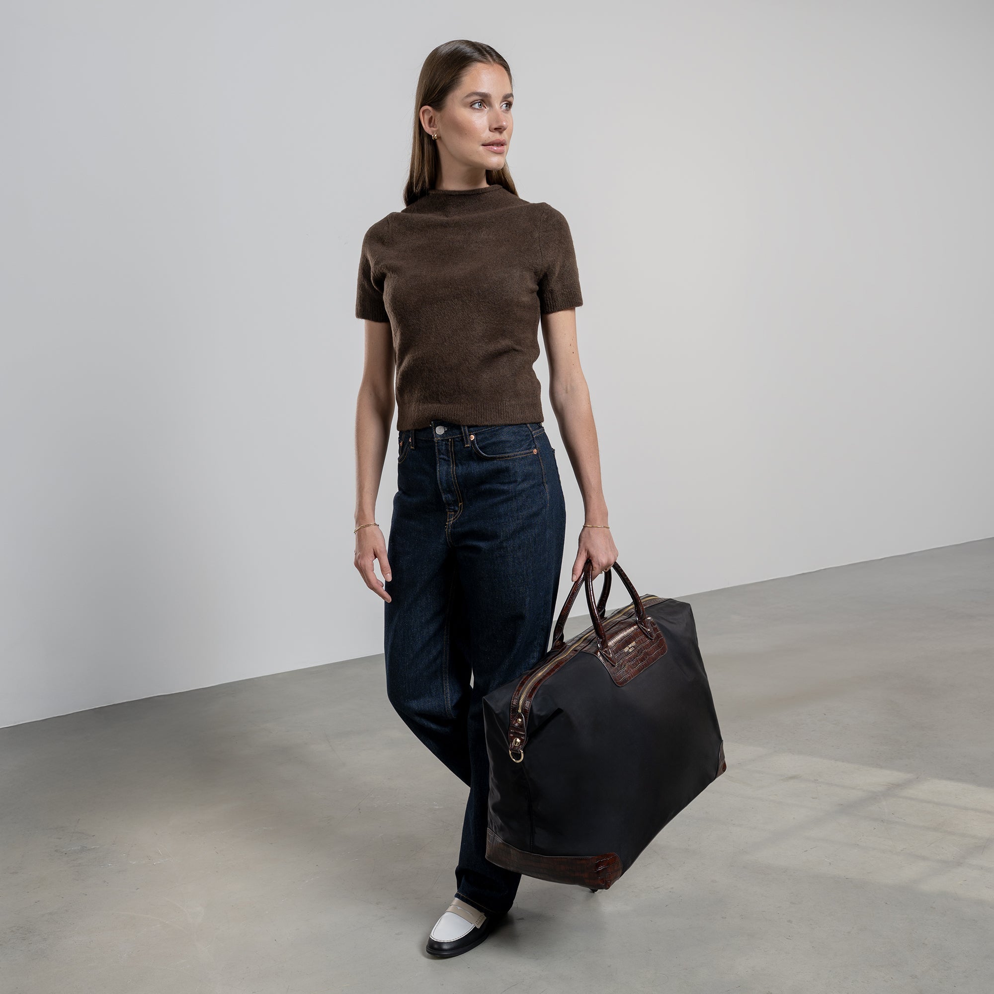 Du Louvre Colette black weekend bag large
