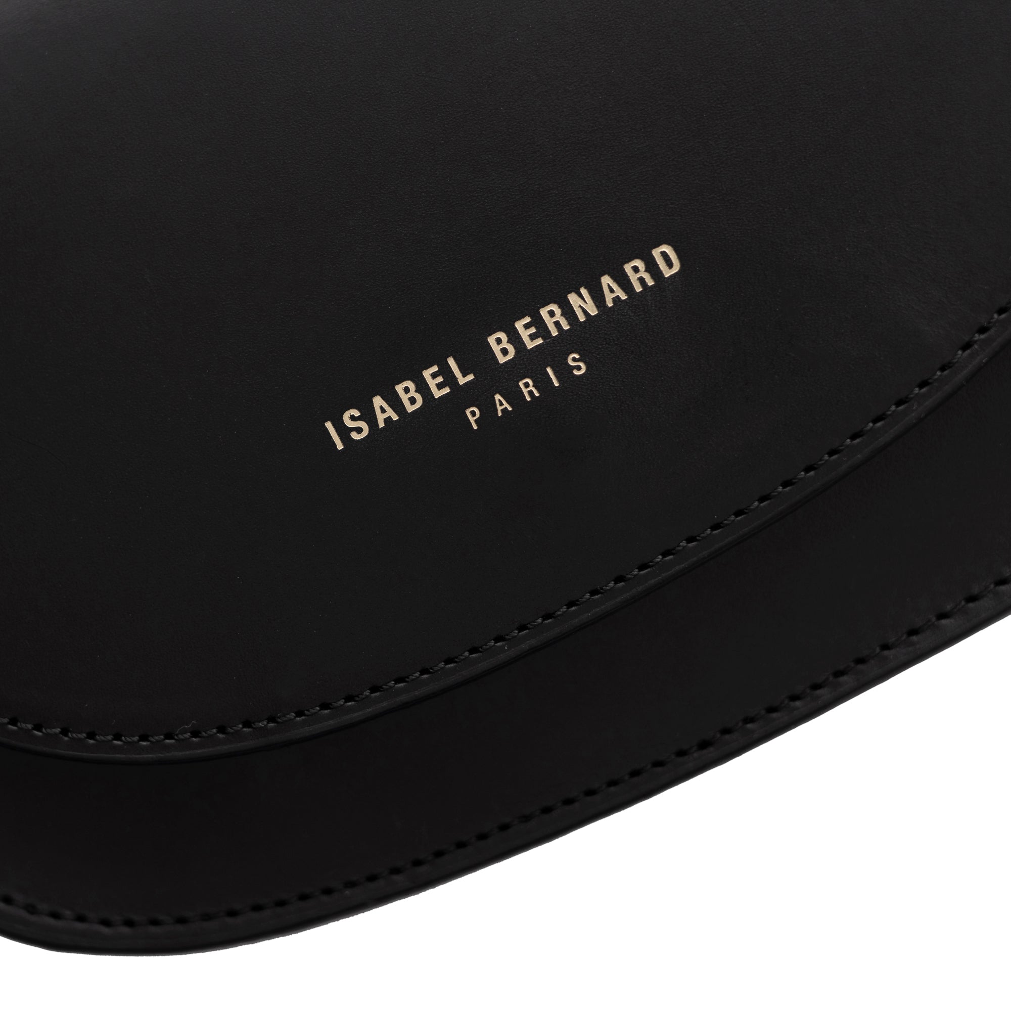 Montmartre Manon black vegetable tanned leather crossbody bag