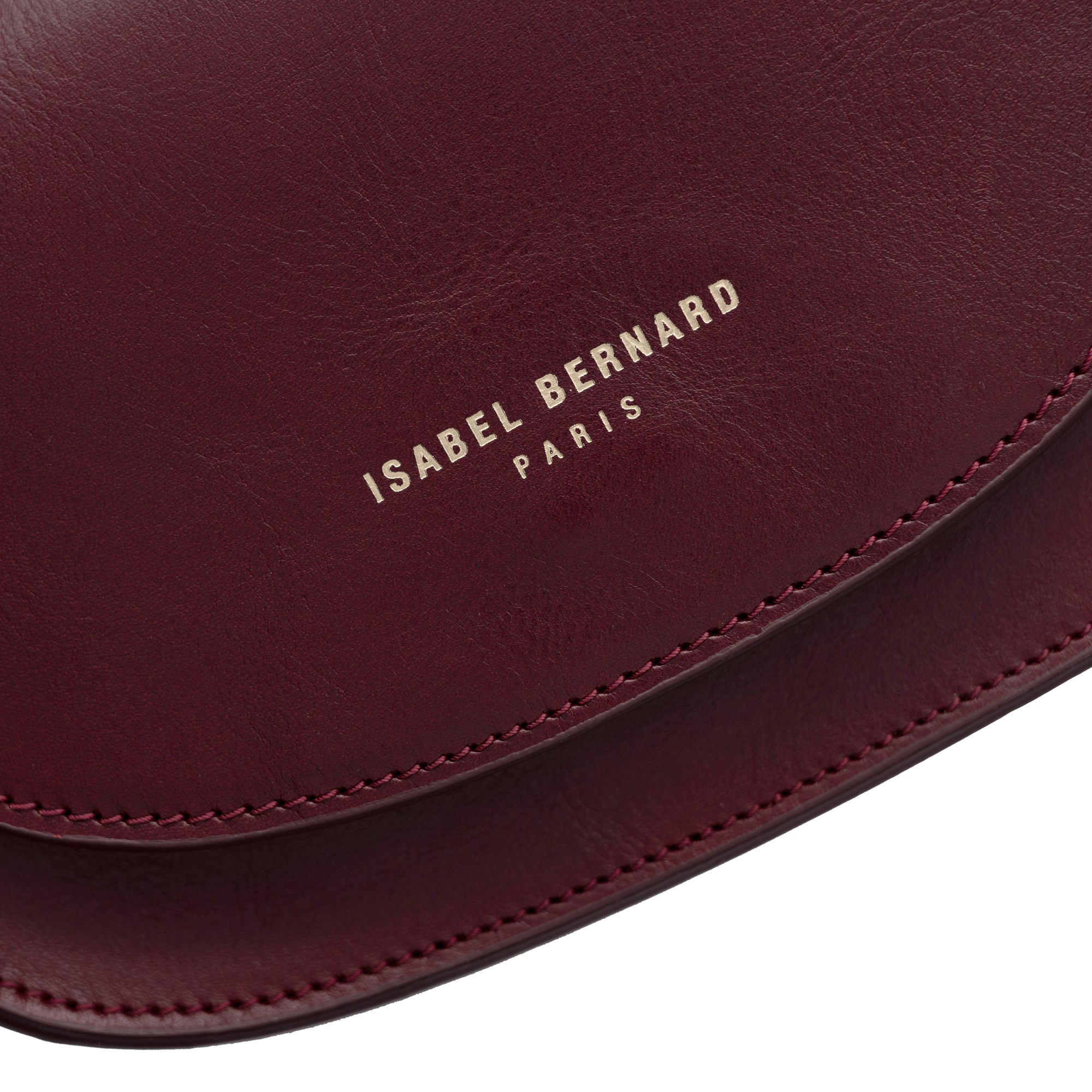 Montmartre Manon bordeaux red vegetable tanned leather crossbody bag