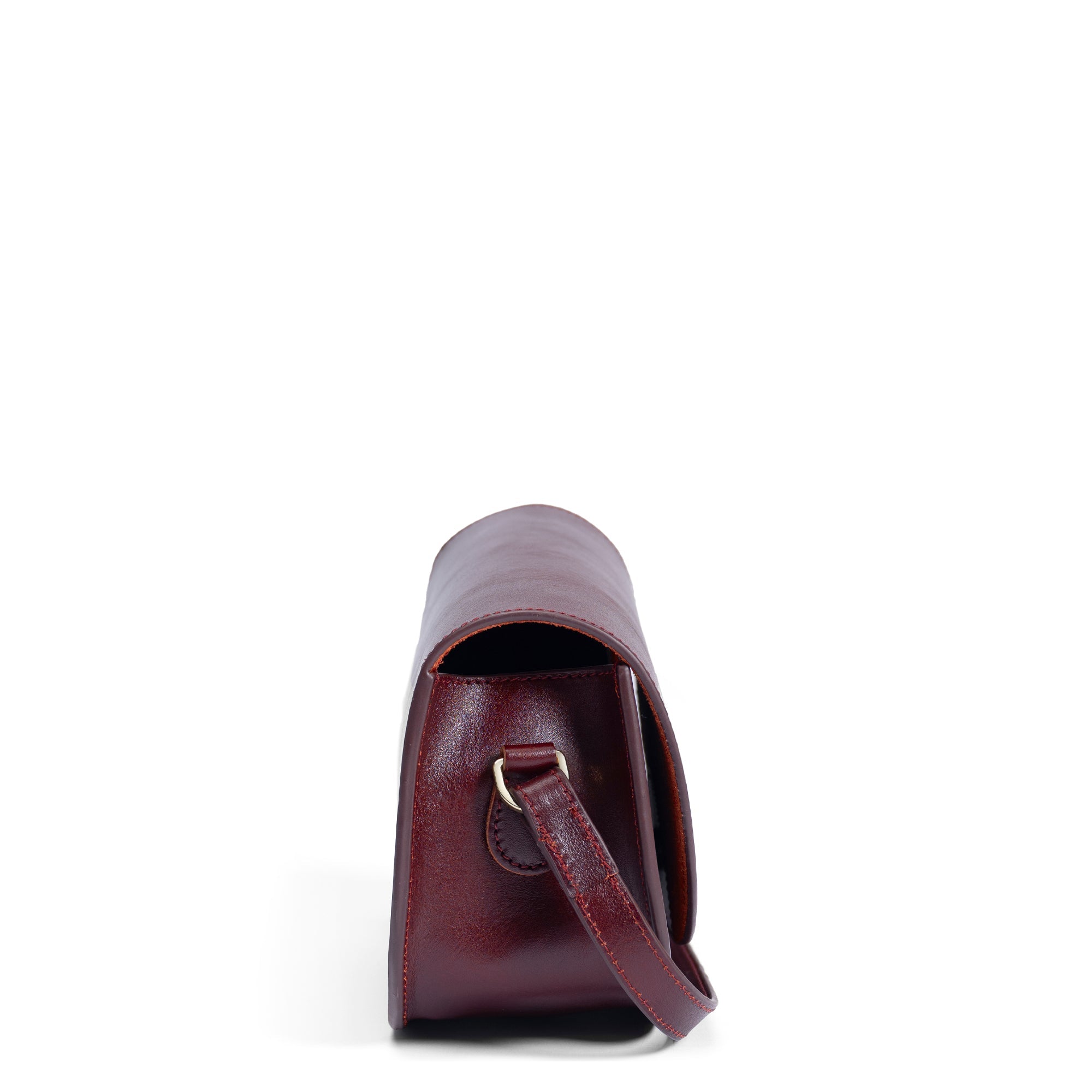 Montmartre Manon bordeaux red vegetable tanned leather crossbody bag