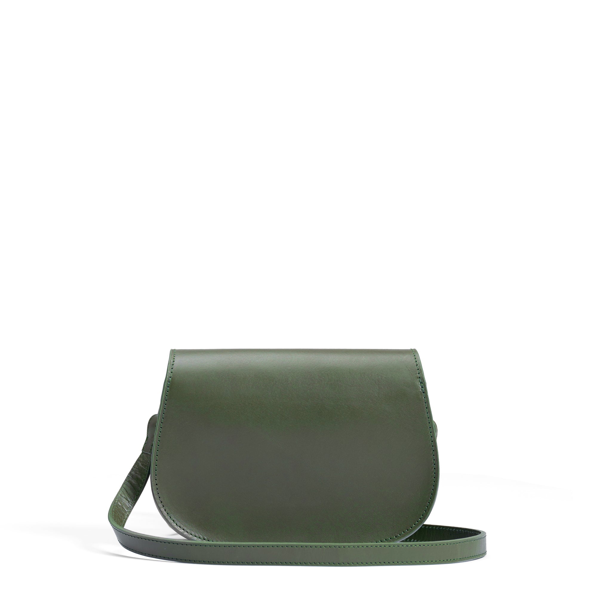 Montmartre Manon green vegetable tanned leather crossbody bag