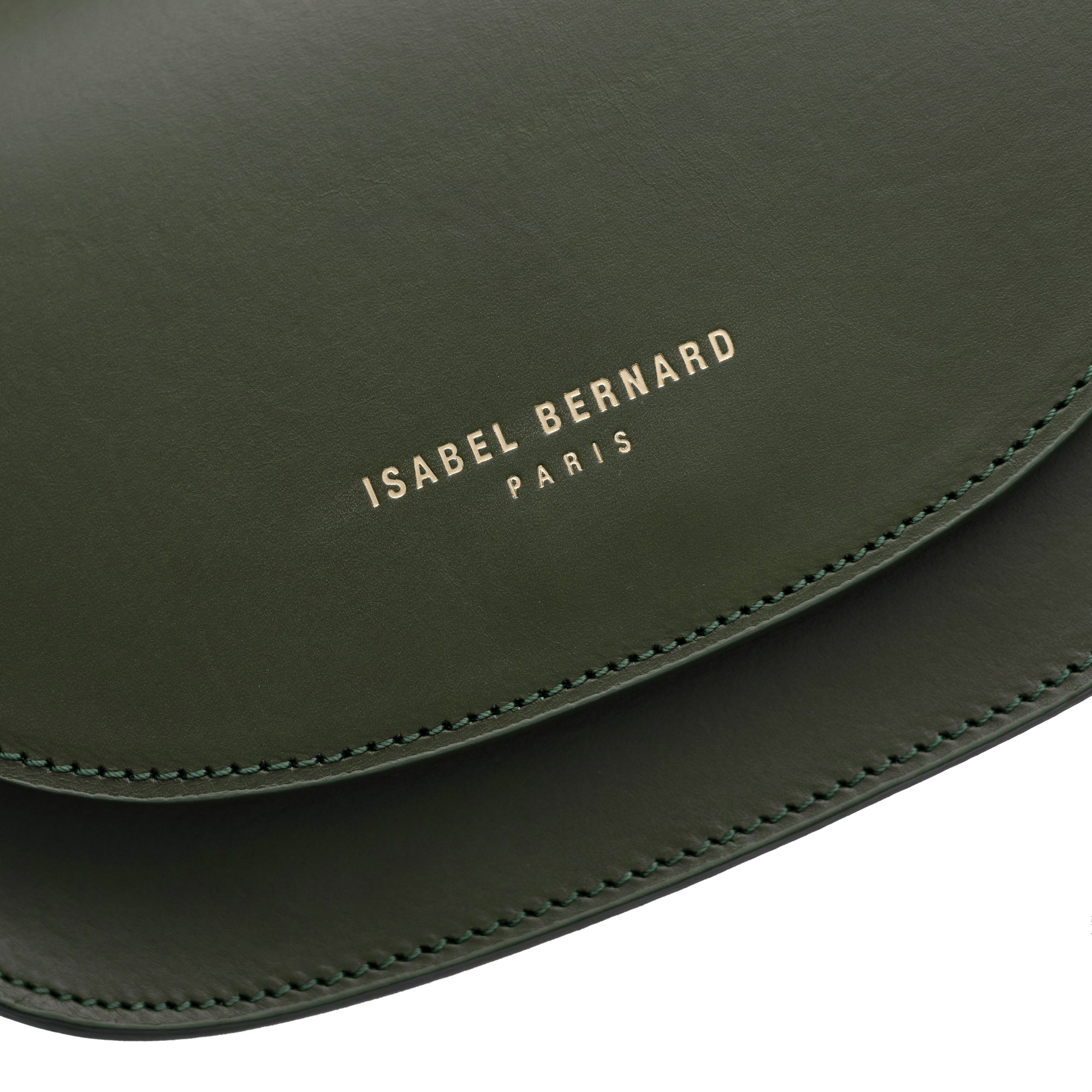 Montmartre Manon green vegetable tanned leather crossbody bag