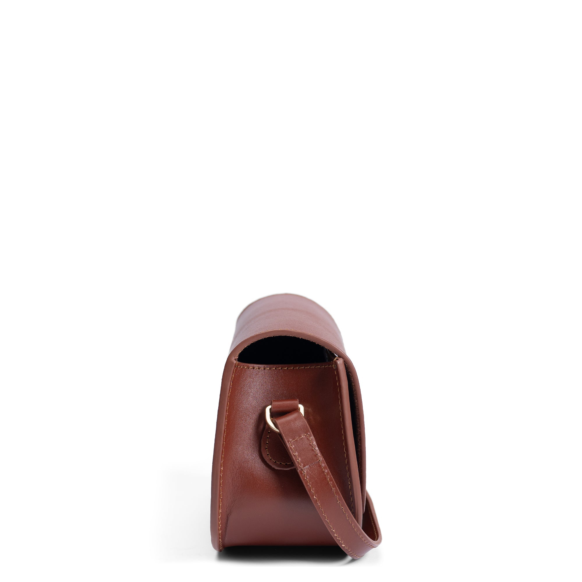 Montmartre Manon cognac vegetable tanned leather crossbody bag