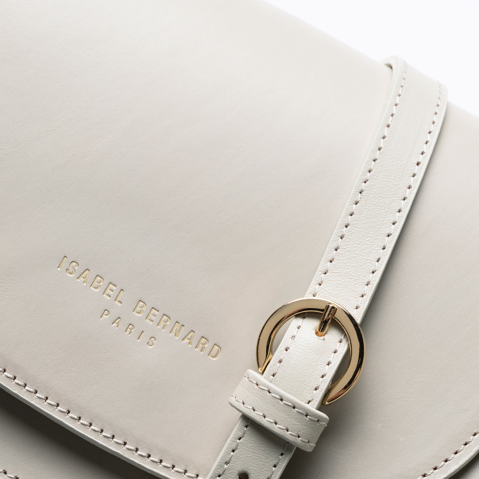 Montmartre Manon cream vegetable tanned leather crossbody bag