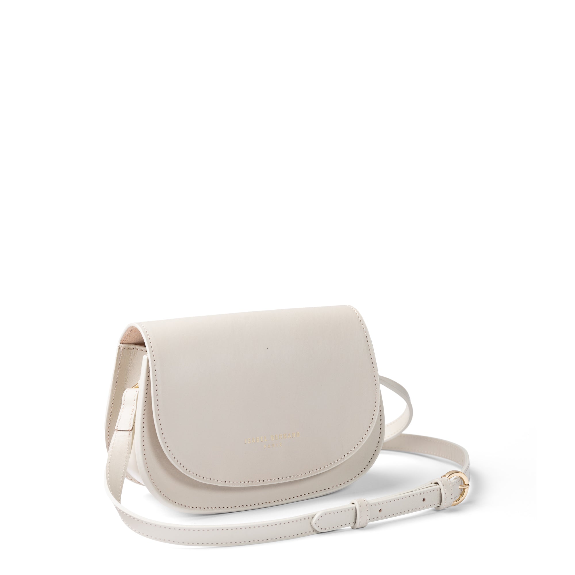 Montmartre Manon cream vegetable tanned leather crossbody bag