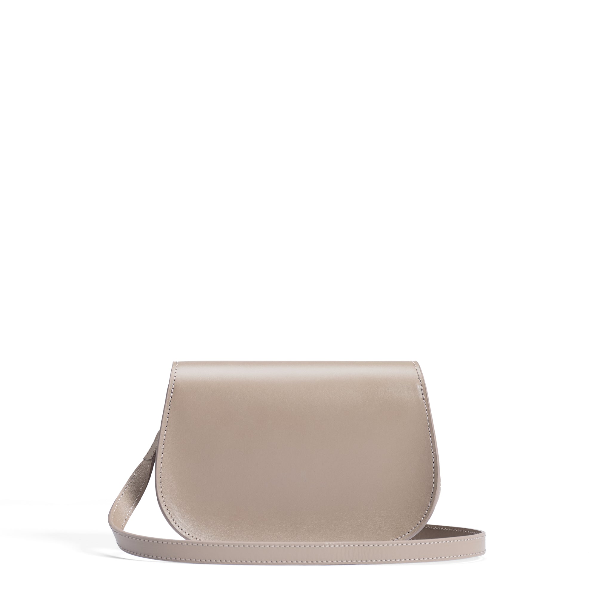 Montmartre Manon taupe vegetable tanned leather crossbody bag