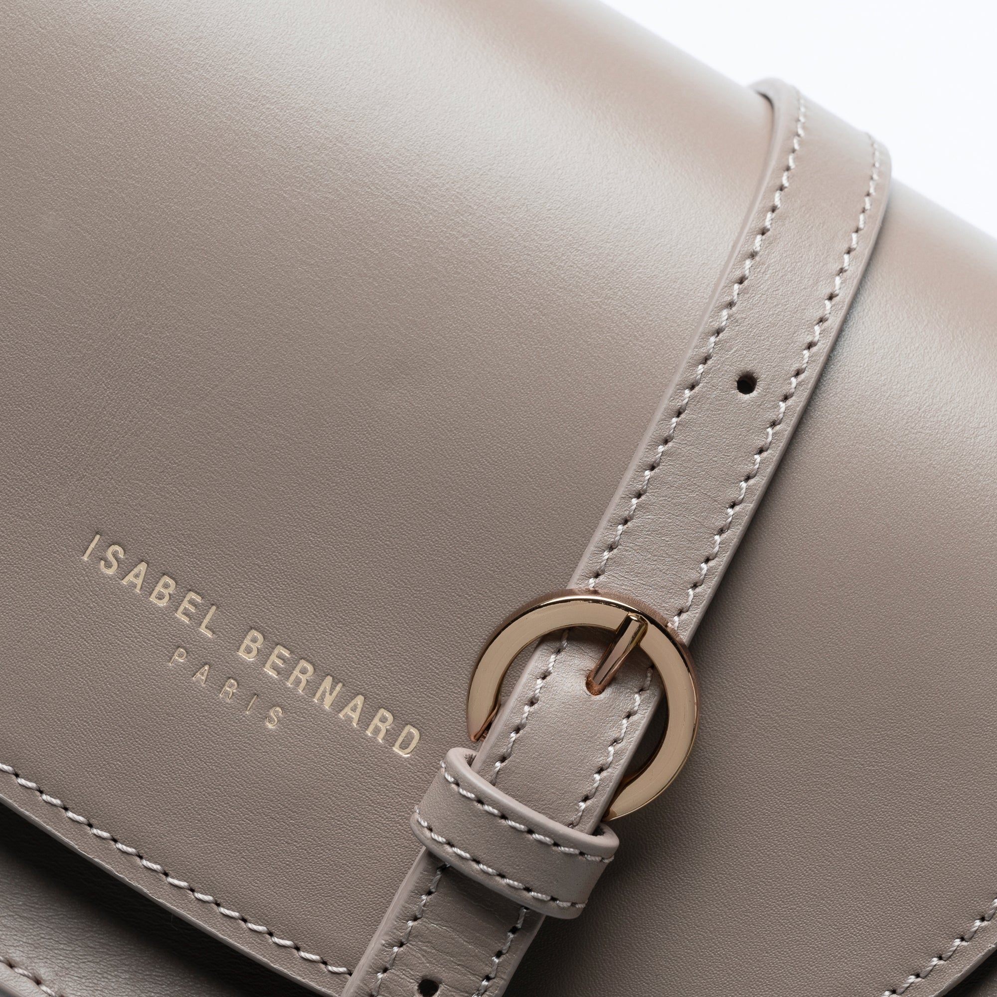 Montmartre Manon taupe vegetable tanned leather crossbody bag