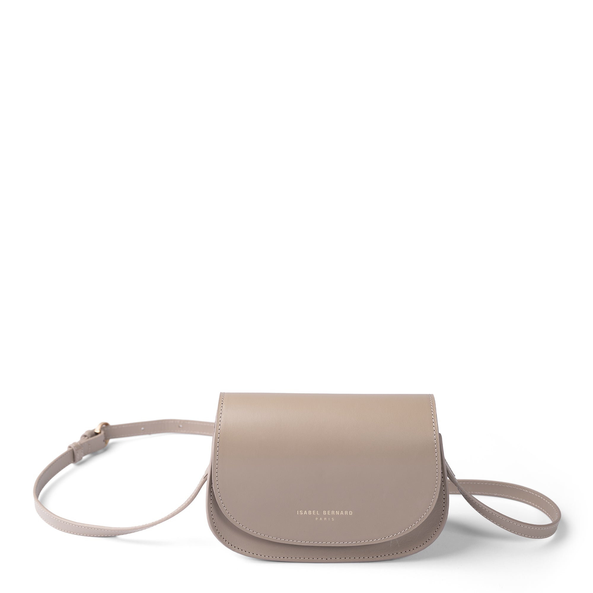 Montmartre Manon taupe vegetable tanned leather crossbody bag