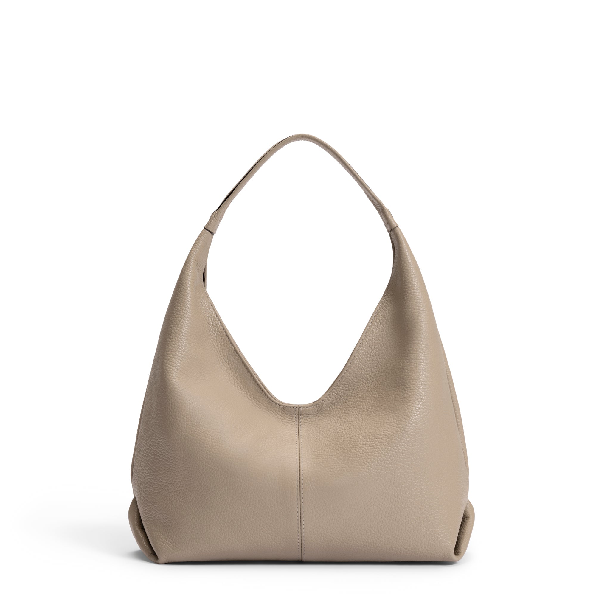 Honoré Grace mini taupe calfskin leather handbag