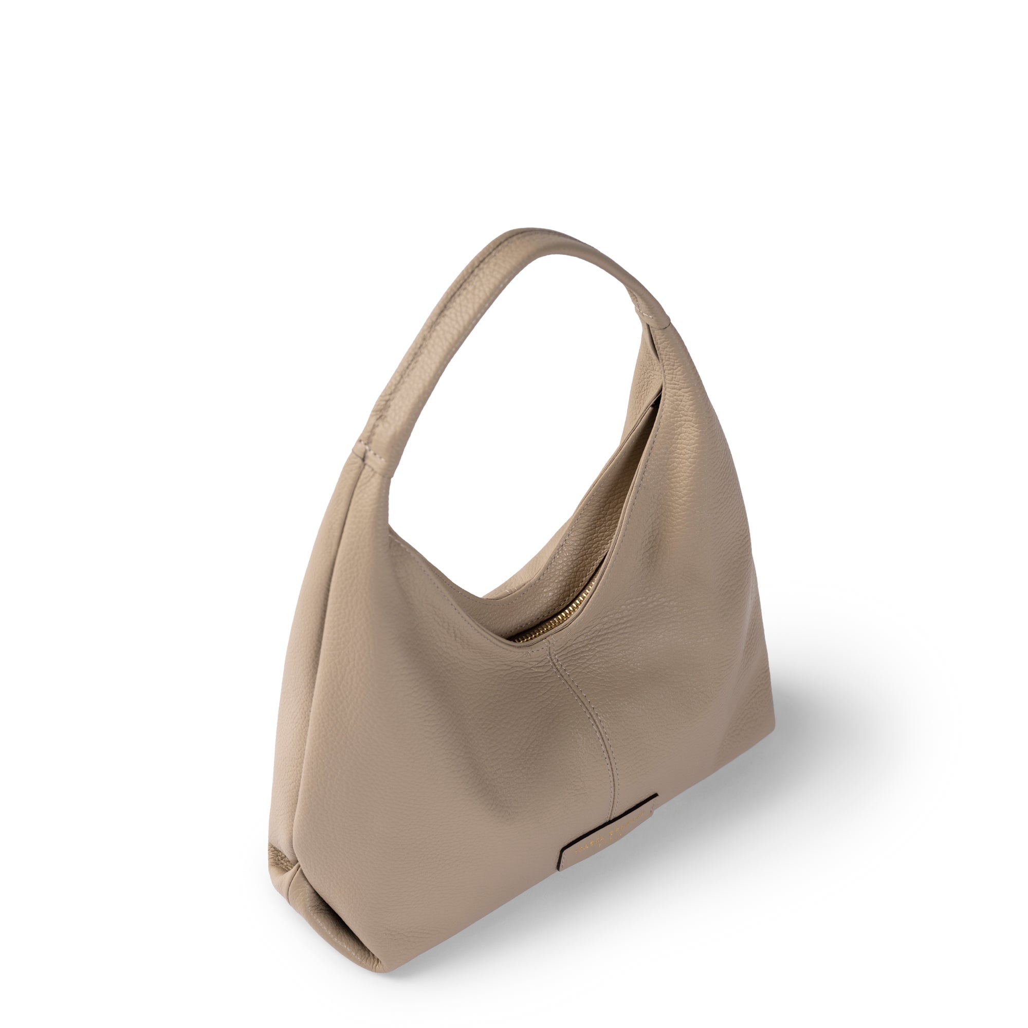 Honoré Grace mini taupe calfskin leather handbag