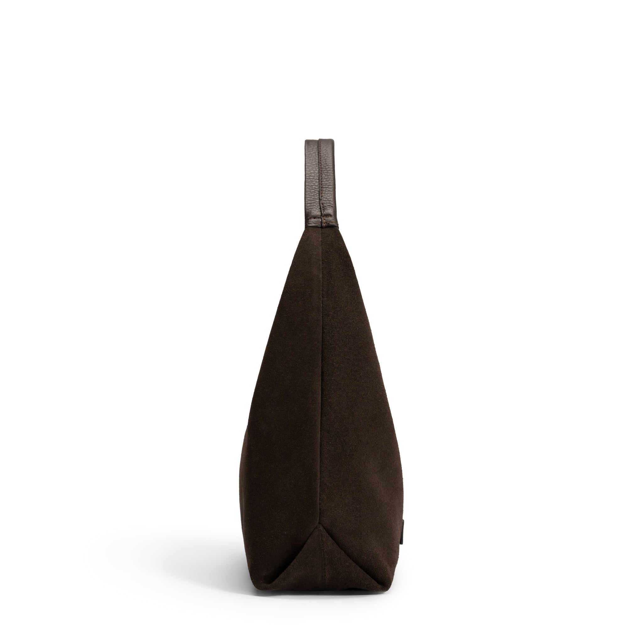 Honoré Grace mini dark brown suede handbag