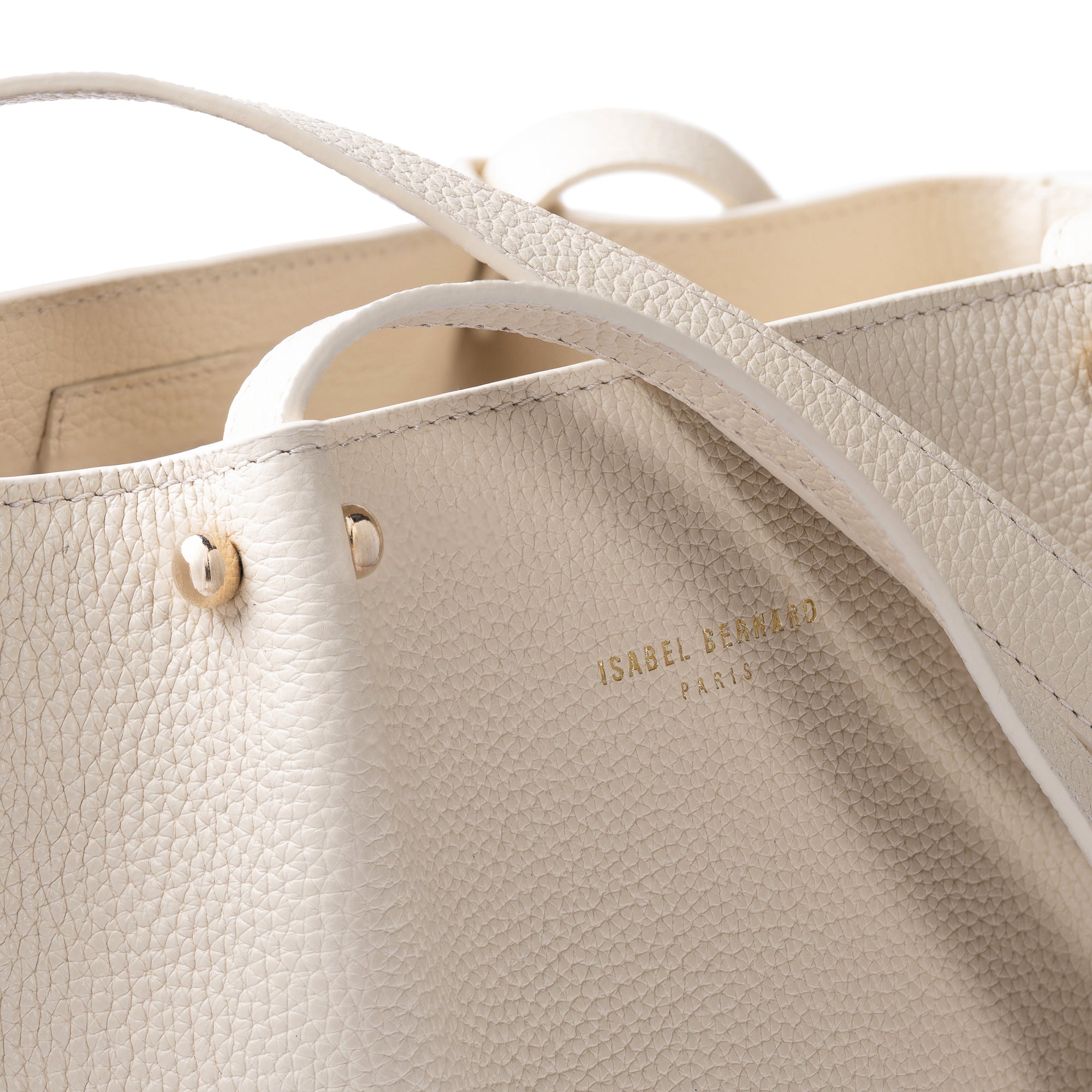 Honoré Nata cream leather shopper calfskin leather