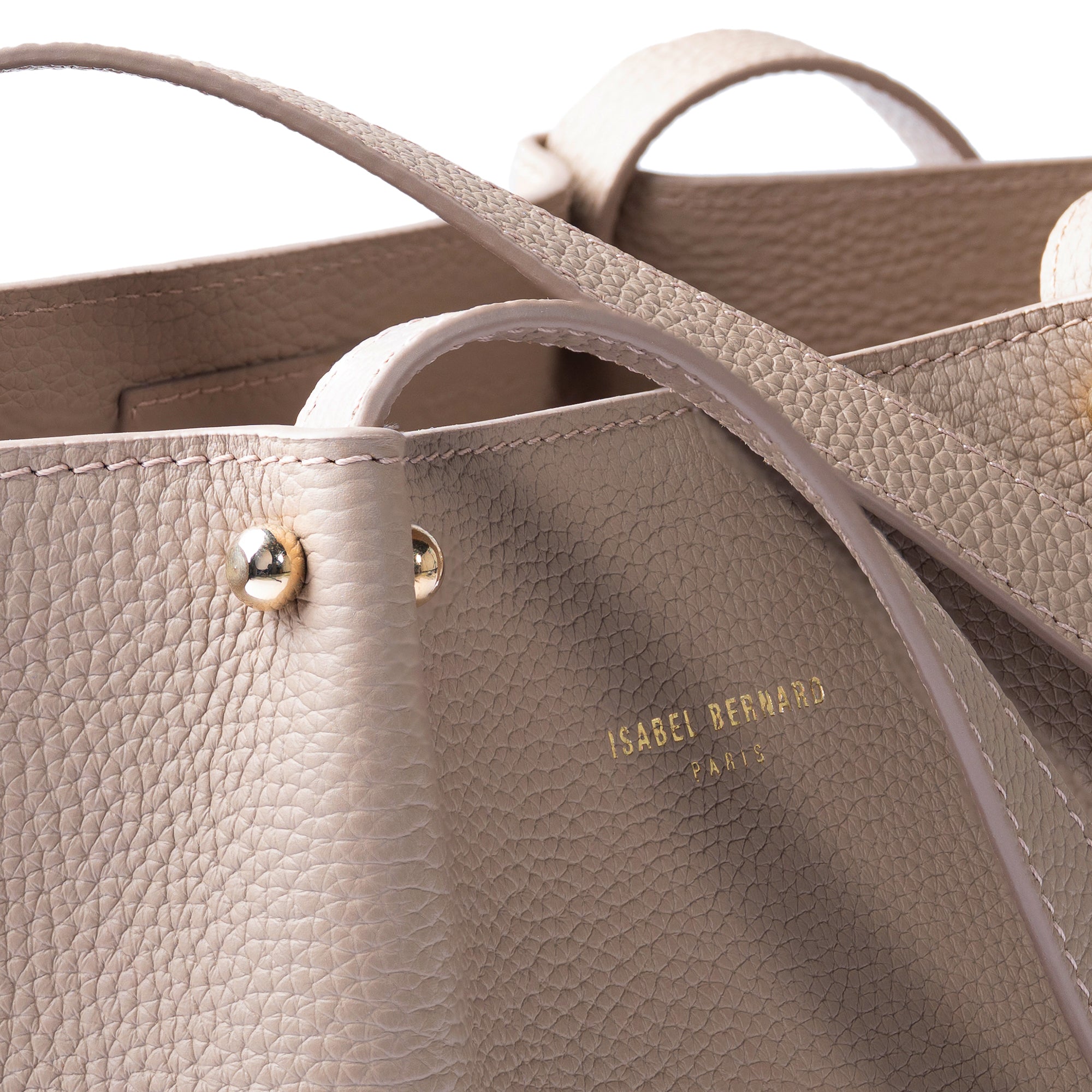 Honoré Nata taupe leather shopper calfskin leather