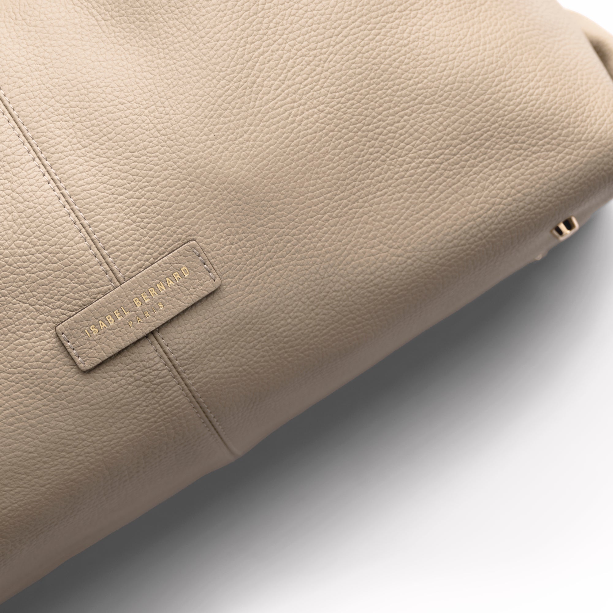 Honoré Grace taupe calfskin leather shoulder bag